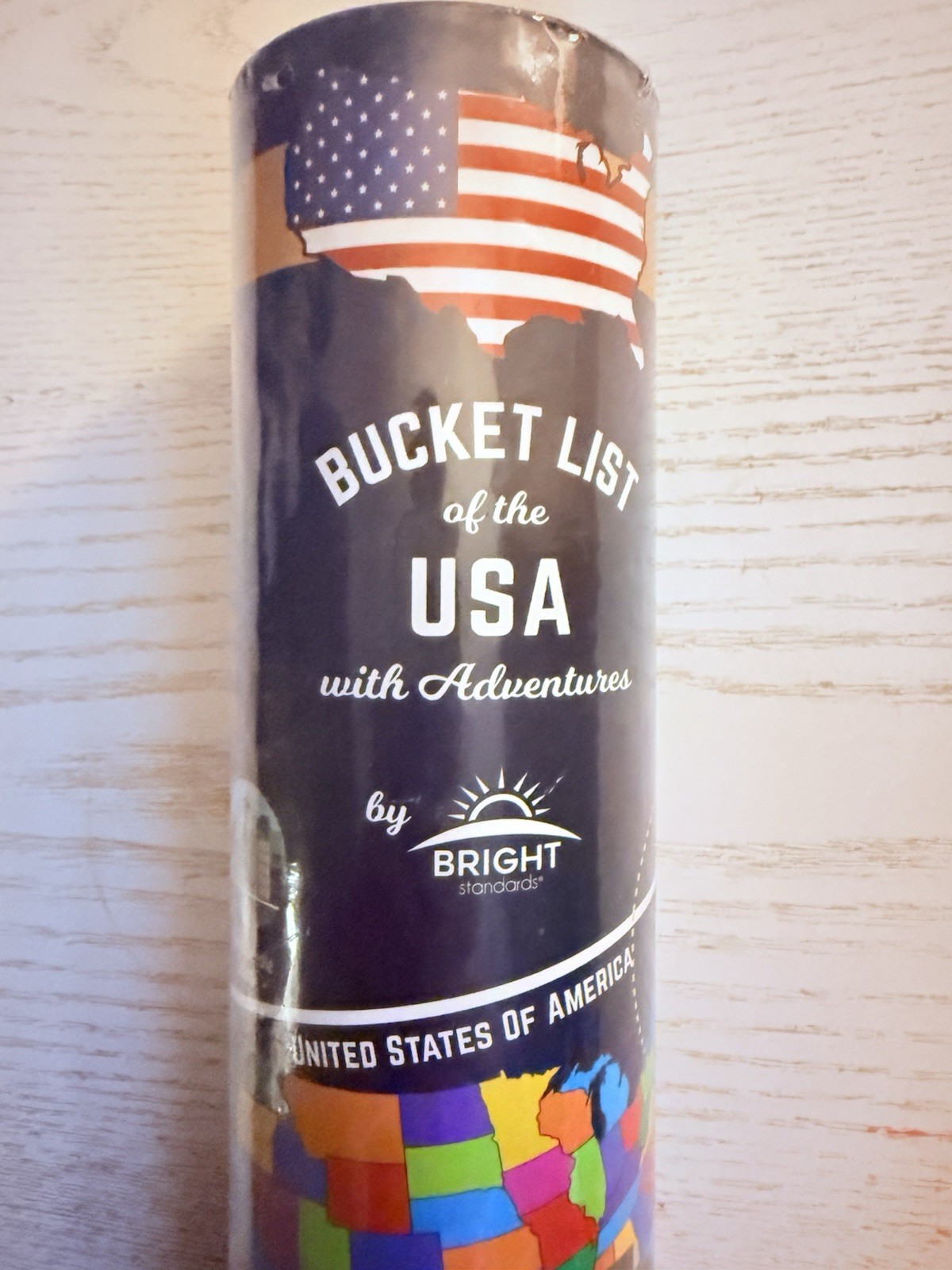 Bucket List of the USA W/ Adventures by Bright Standards Stickers Accessories