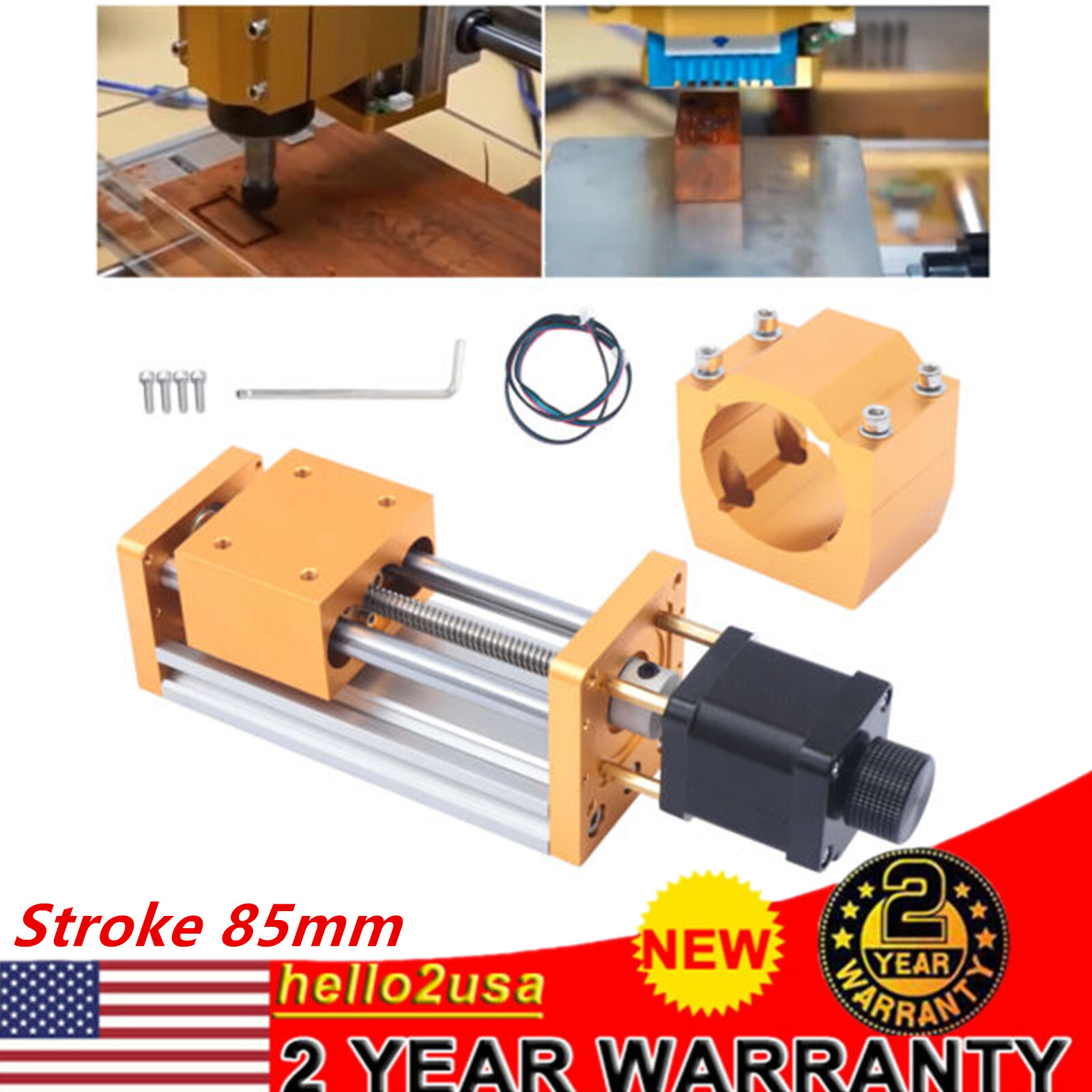 Z-axis Stroke 85mm With Stepping Motor CNC 3018plus Metal For CNC Laser Machines