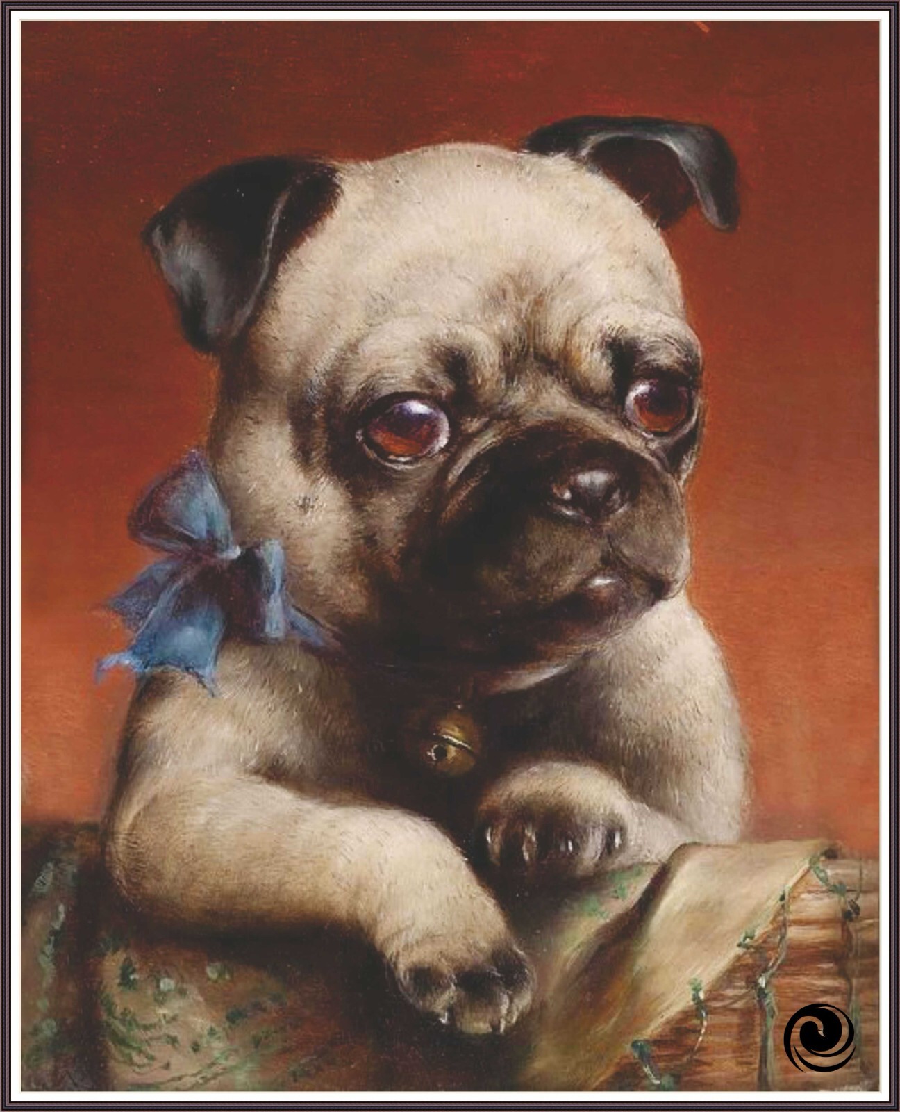 Young Pug 246 - Chart Counted Cross Stitch Pattern craft DMC