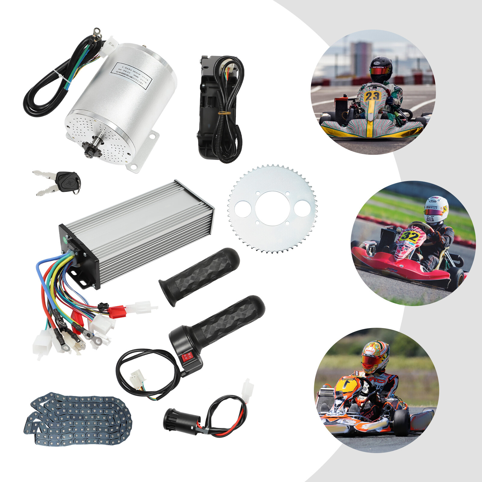 MX650 Brushless Motor Kit For Electric Bicycle E Bike Dirt Bike Razor 72V 3000W