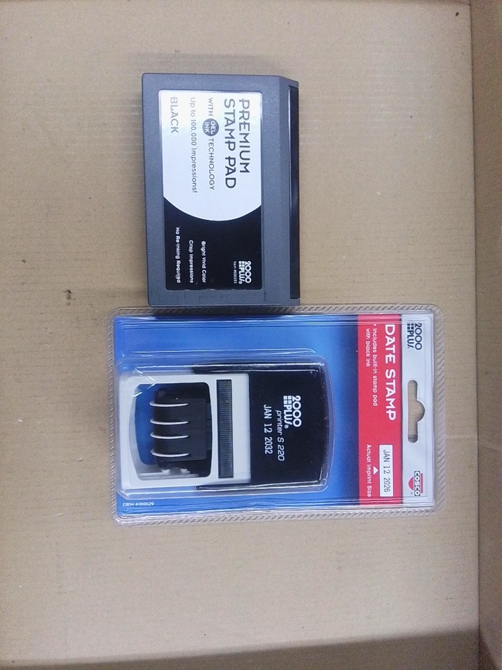 COSCO 2000PLUS Economy Dater, Self-Inking, Black, Extra Ink Pad