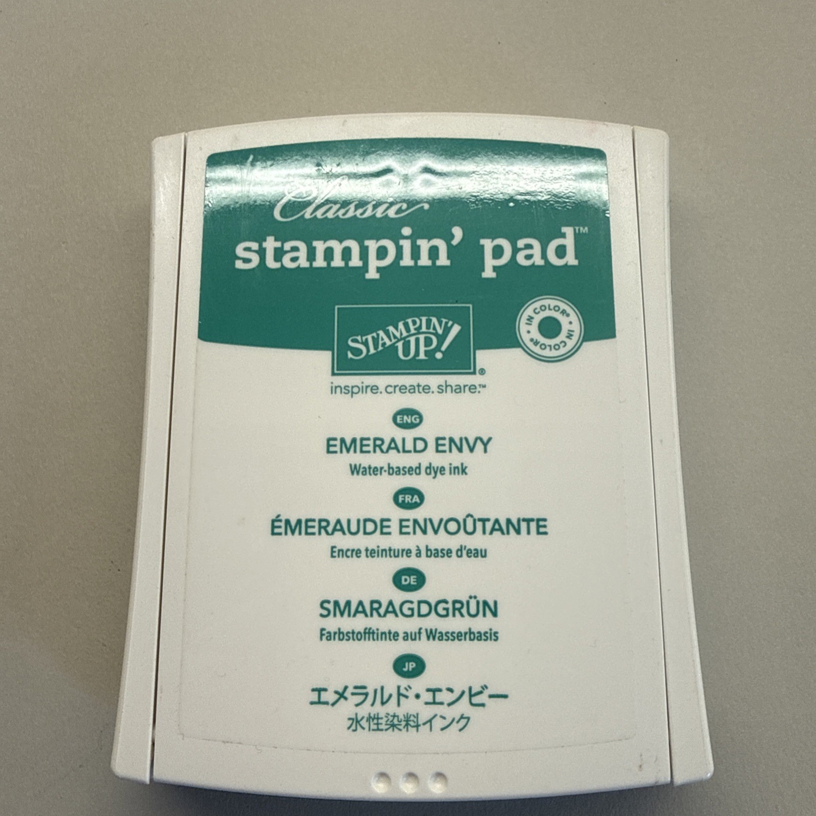 Stampin' Up! Pad Water Based Dye Ink Emerald Envy 141396