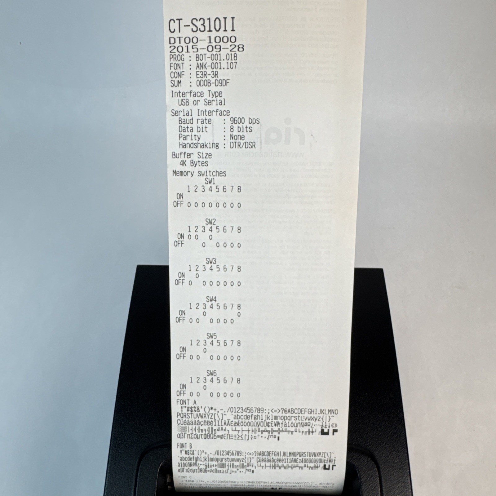 Citizen Thermal Printer TZ30-M01 USB Receipt Printer Tested Working + Power/USB