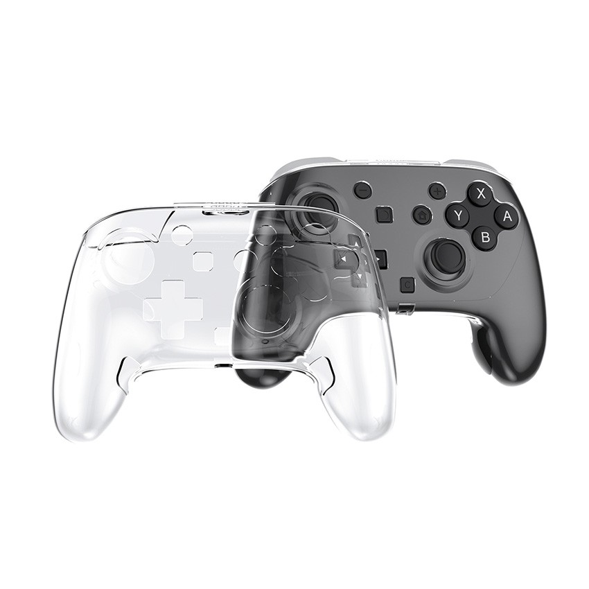Crystal Clear Case for Switch 2 Pro Game Controller Hard PC Protective Cover