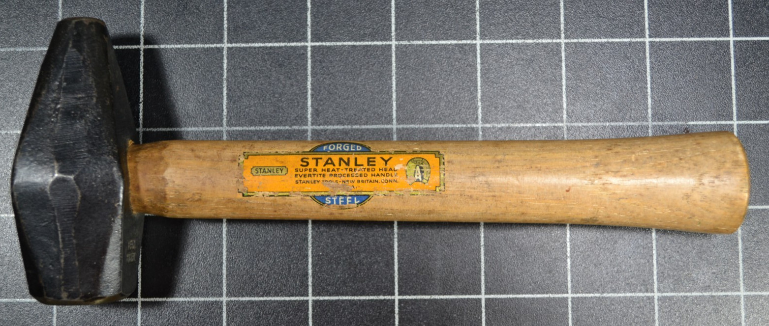 STANLEY / ATHA - BELL SYSTEM - TAPERED PEIN ENGINEERS' HAMMER - UNUSED