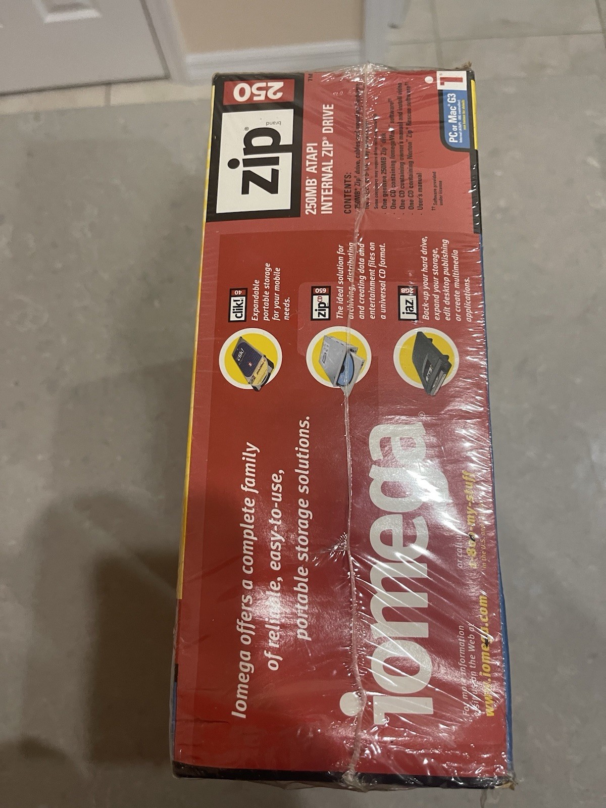 Iomega Zip 250MB ATAPI internal Zip drive Sealed - Read Description