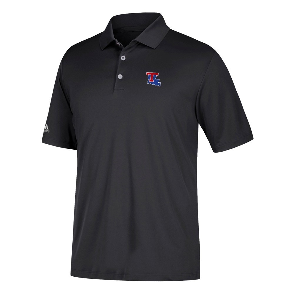 Louisiana Tech Bulldogs NCAA Adidas Men's TMAG Performance (Black) Polo Shirt