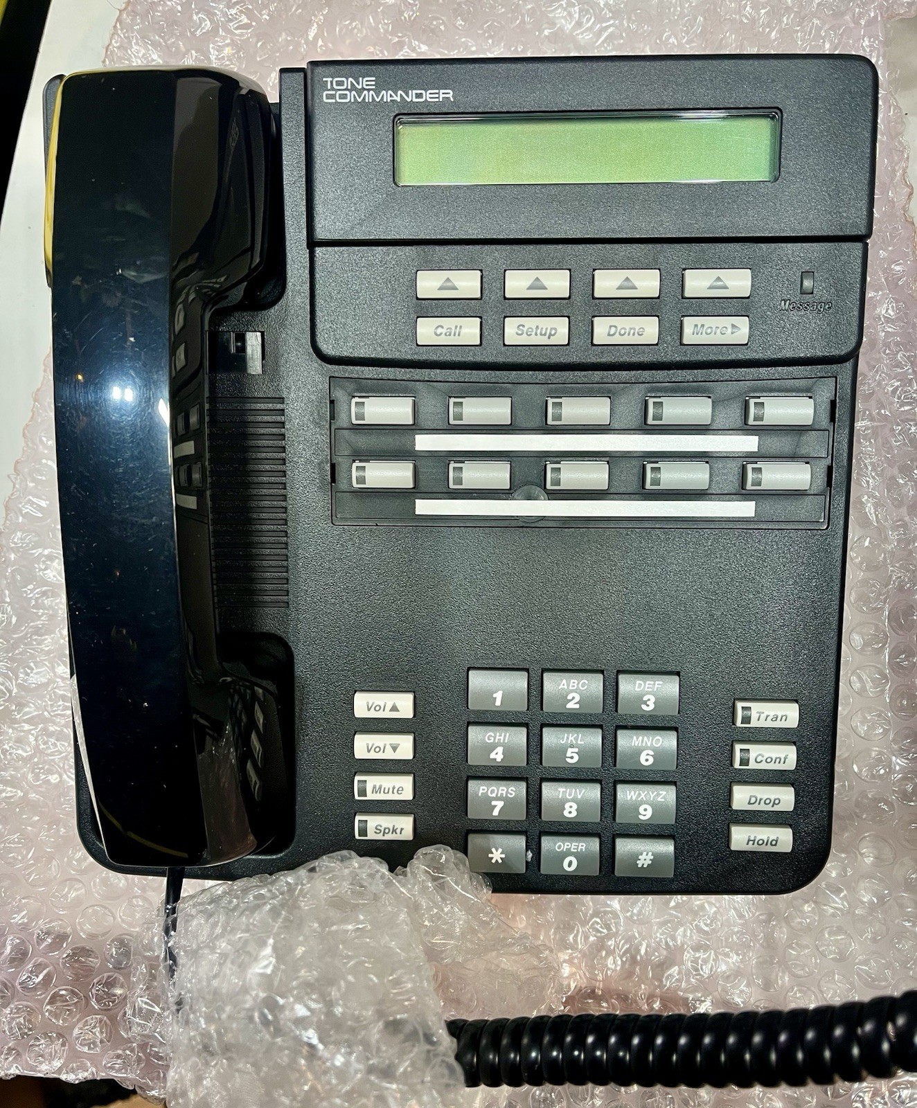 (2) Tone Commander TEO 6210T-B ISDN Display 10 Line Phone New W/ Connection Cord