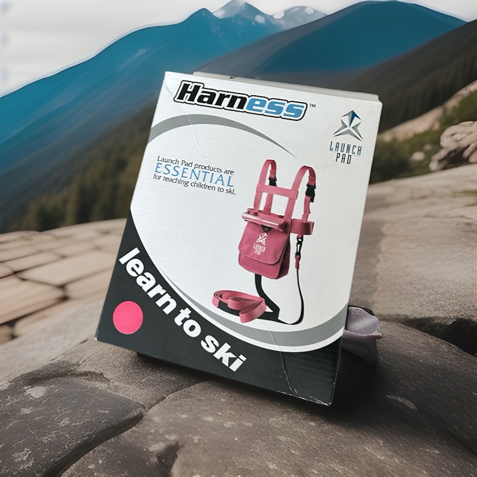 Ski Harness Trainer for Kids: Pink Toddler Learn to Ski