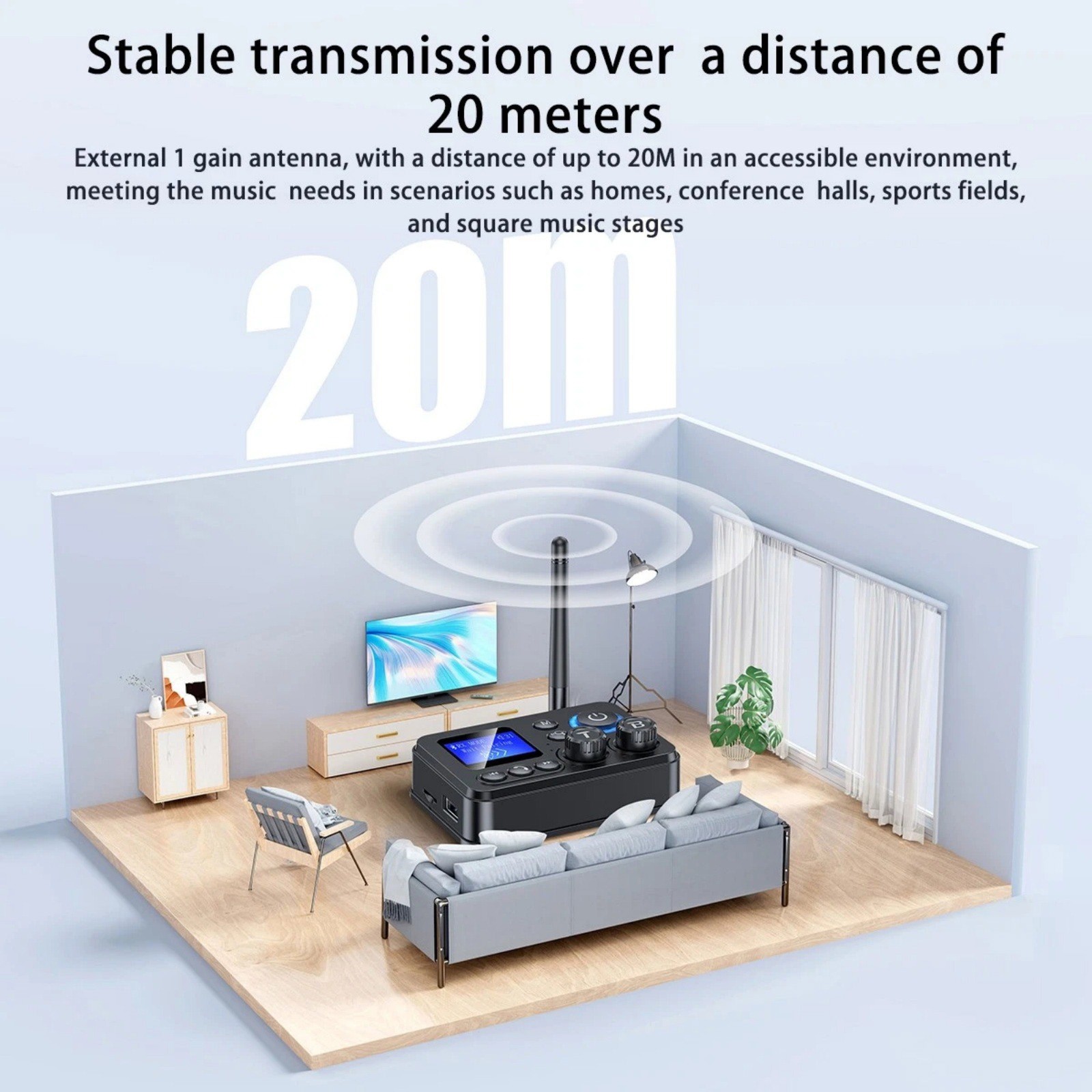 For Bluetooth 5.4 Transmitter Receiver 3.5mm AUX RCA Audio Adapter Replacement
