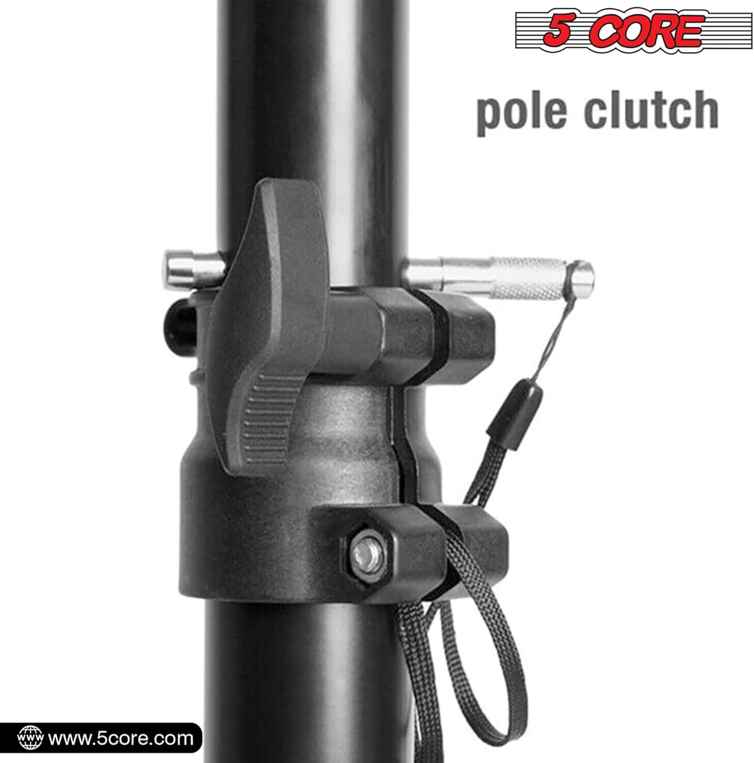 5Core Speaker Stand Tripod Floor Short Adjustable DJ Studio Monitor Stands