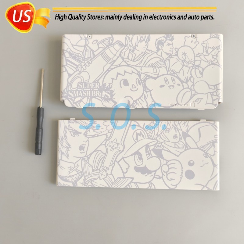 A + E Cover Housing Shell Faceplate Case With Screws & Tool For Nintendo New 3DS