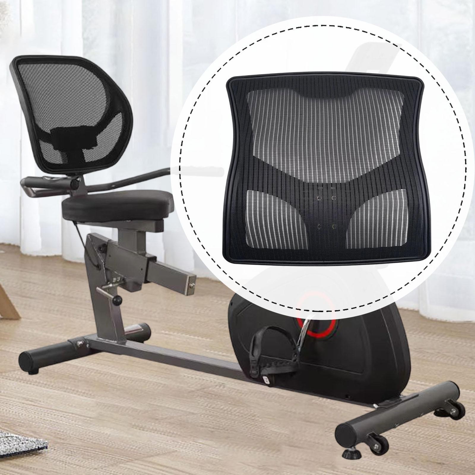 Exercise Bike Backrest Stationary Bike Back Support Black 6mm Screw Hole Easy