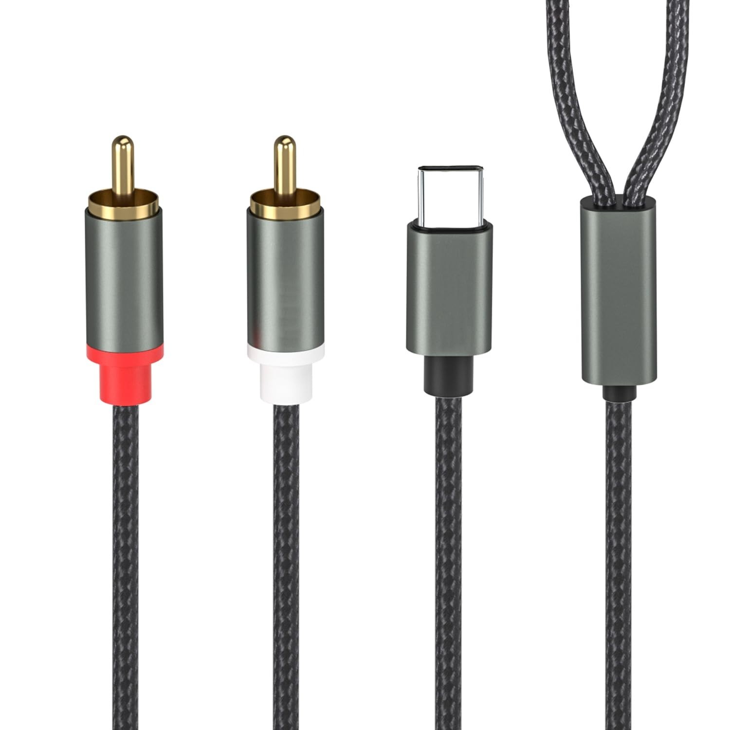 USB C to 2 RCA Audio Cable, Cables Type-C 2 Male C for...