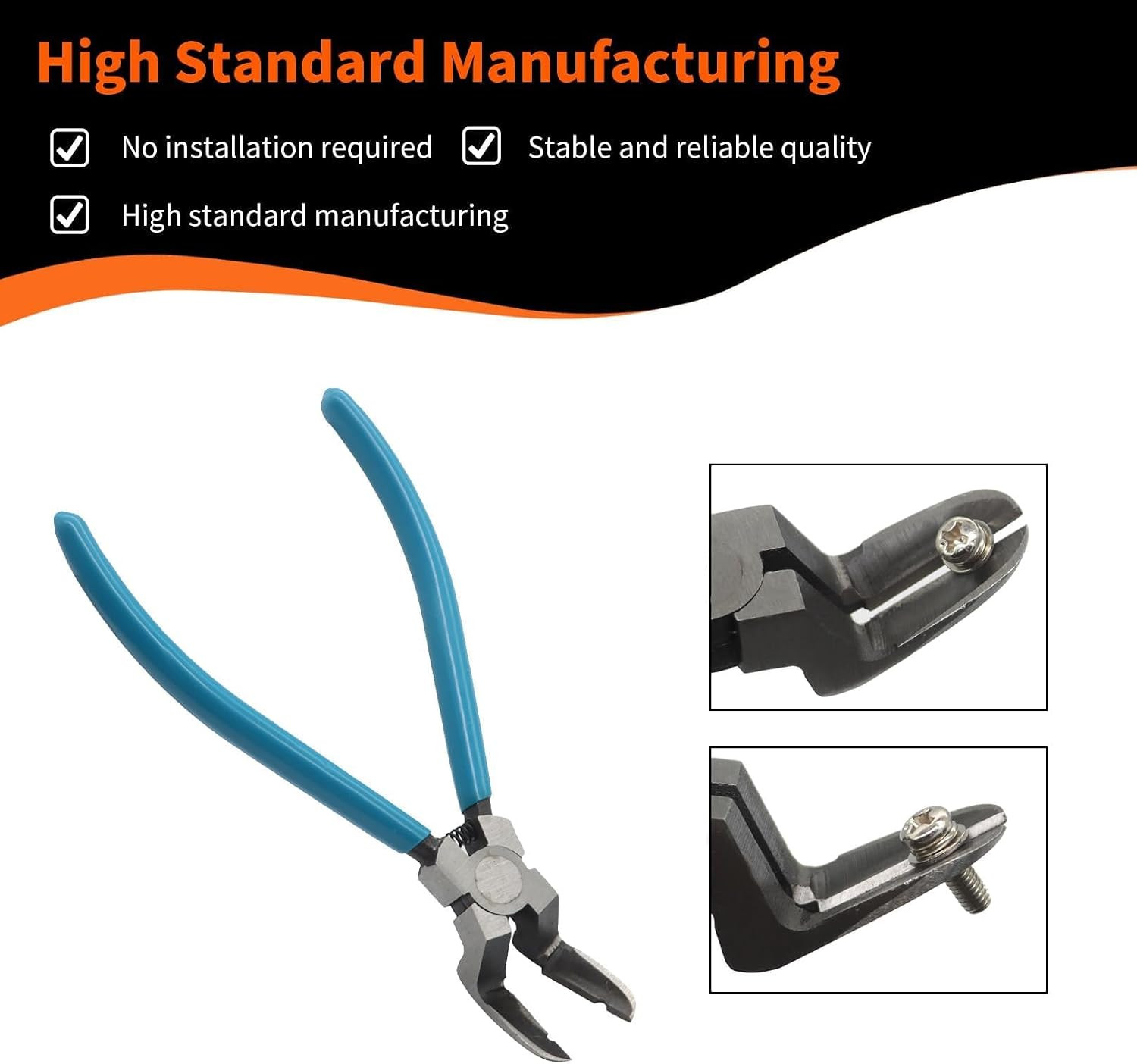 Mutipurpose Diagonal Cutting Pliers, Wire Flush Cutters Stripper, Car Trim