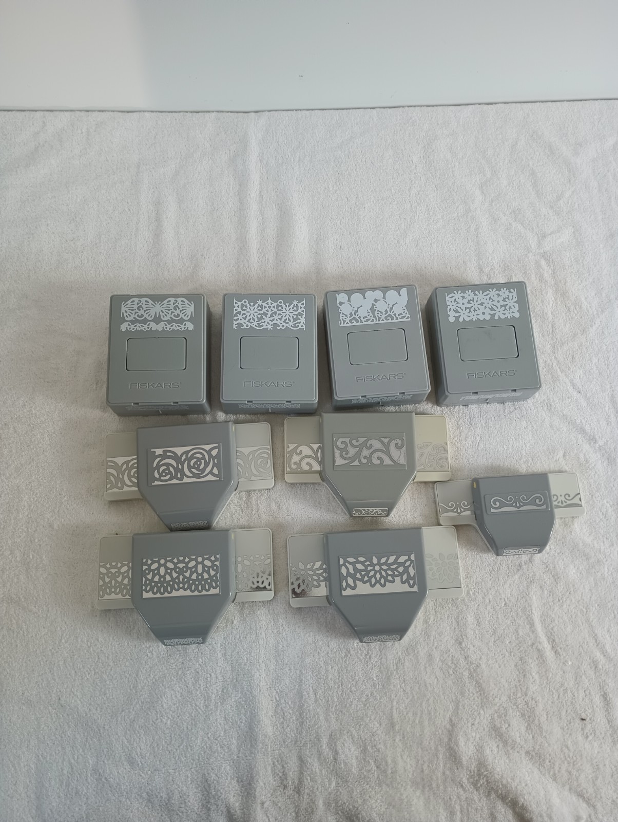 9) Lot Punch Fiskars AdvantEdge System EK Success Border Cartridge Butterfly