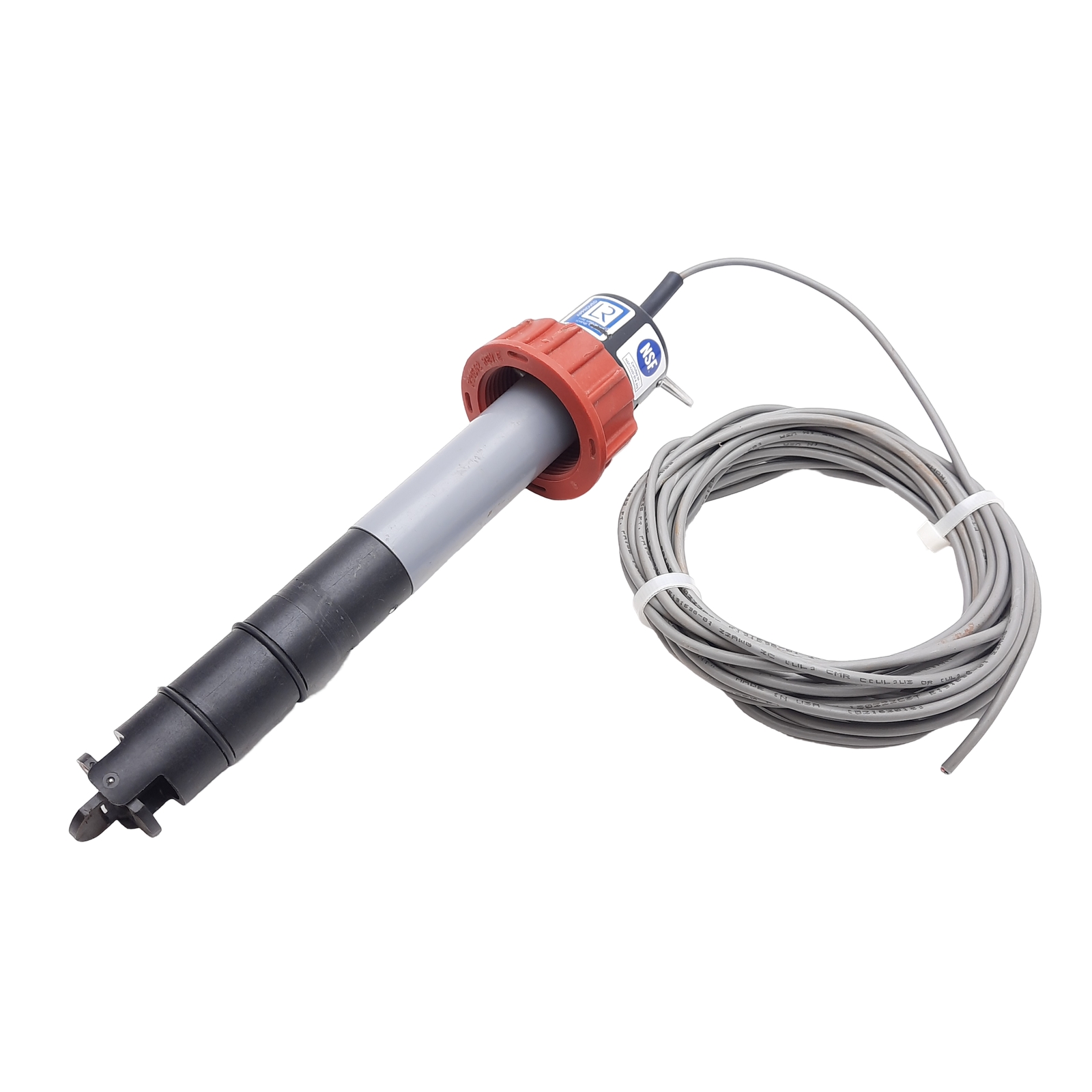 GF Signet P51530-P2 Paddlewheel Flow Sensor, 1-20ft/s, ø10-36in Pipe, 20ft Cable
