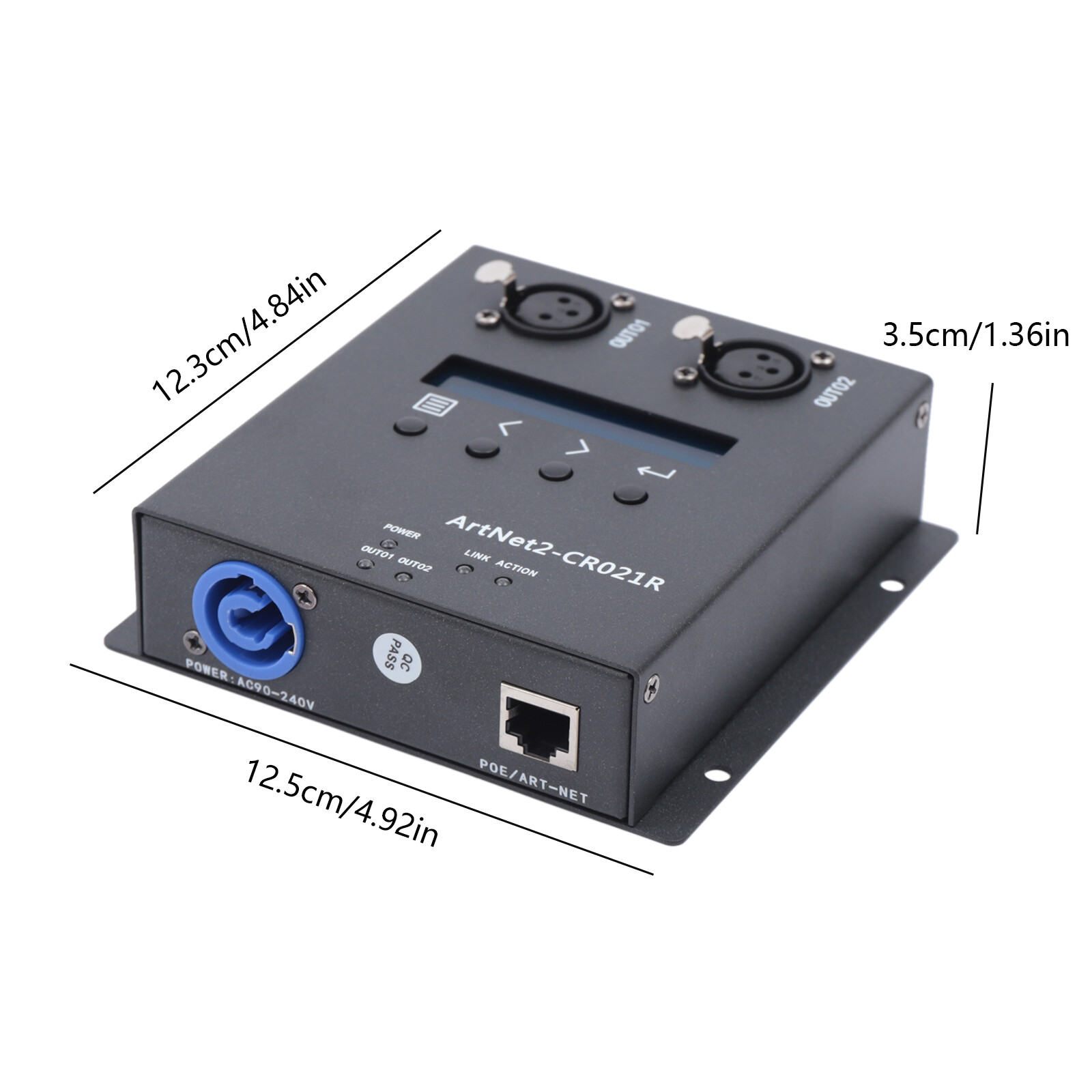 ArtNet DMX 512 Ethernet Lighting Controller Interface 100Mbps for Stages Bars