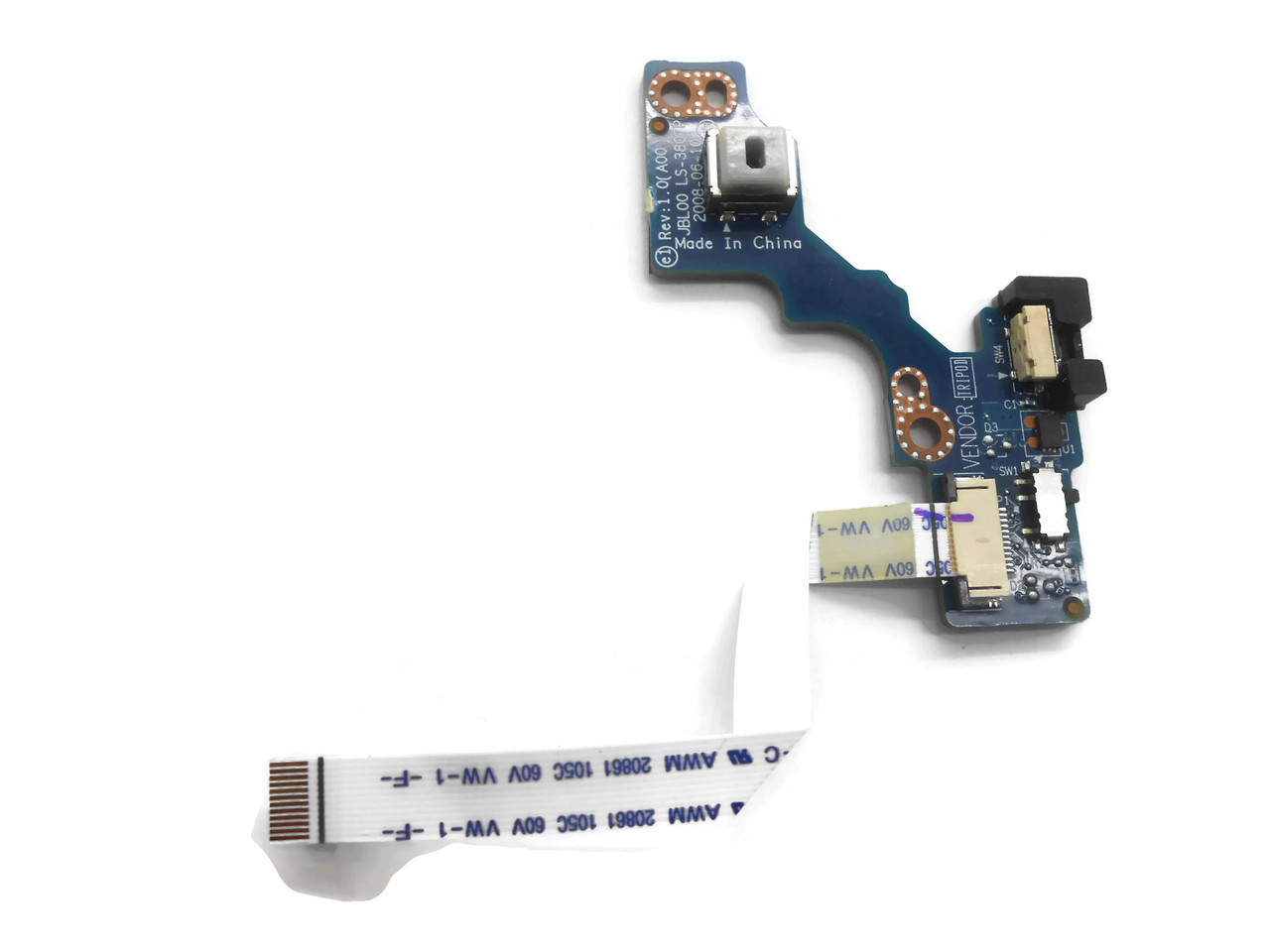 New Genuine Dell Latitude E6400 Power Button LS-3807P D459C CN-D459C