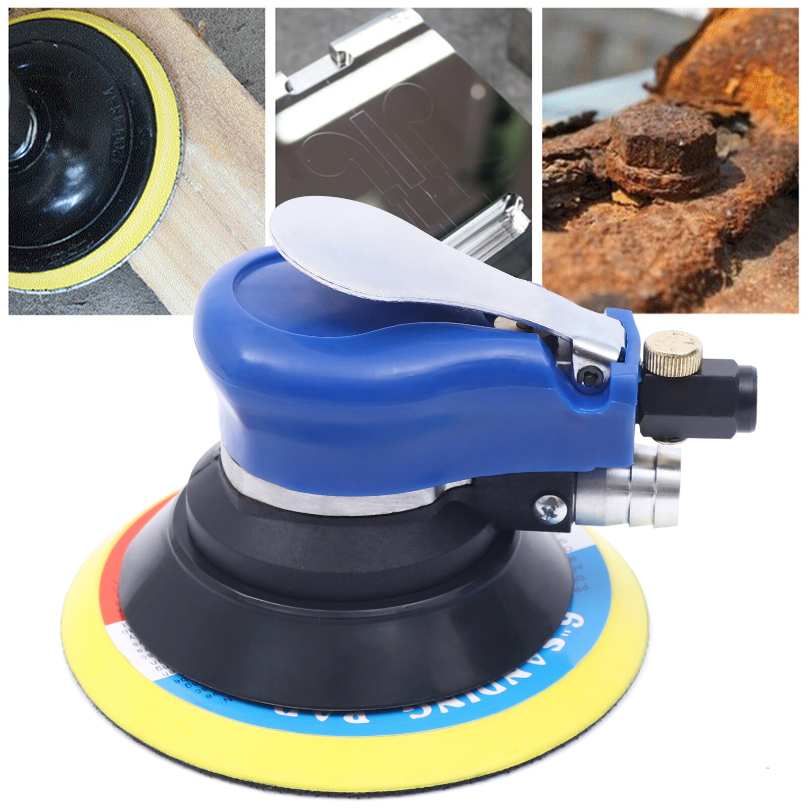 6inch Palm Air Sander Random Orbital Auto Body orbit DA Sander Tools 10000 RPM