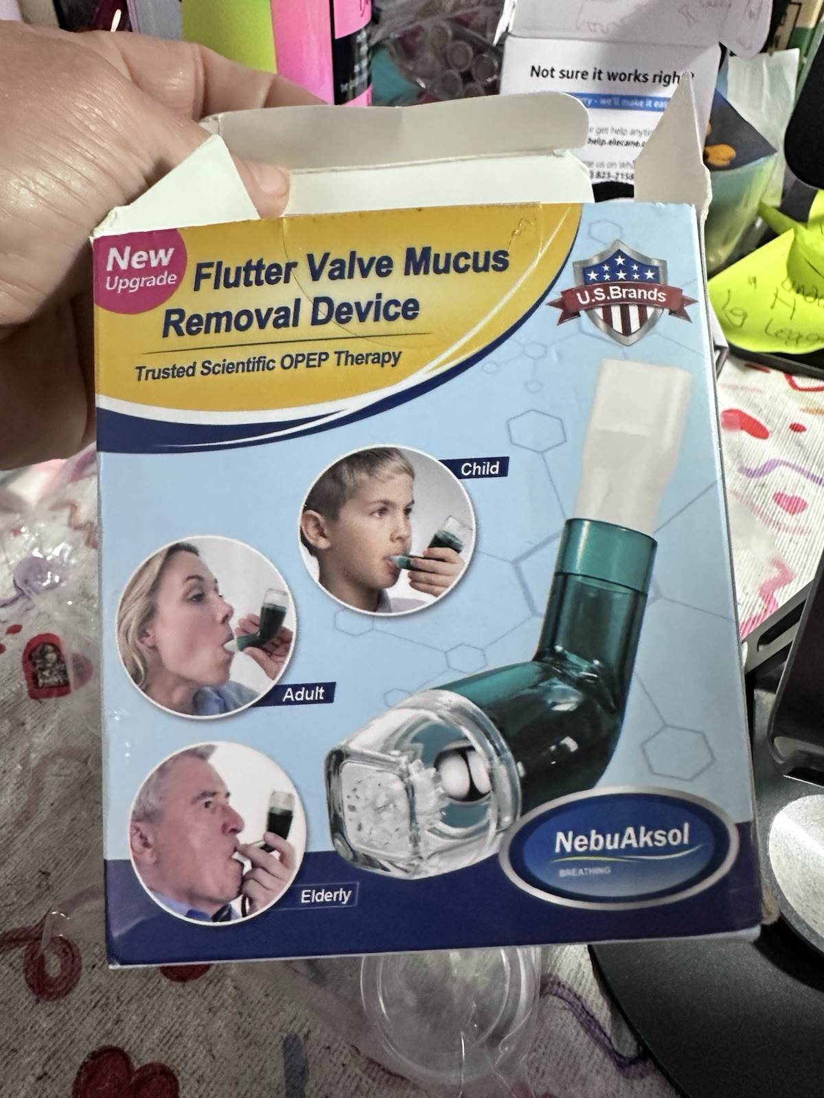 Flutter Valve Breathing Exercise Device for Lungs