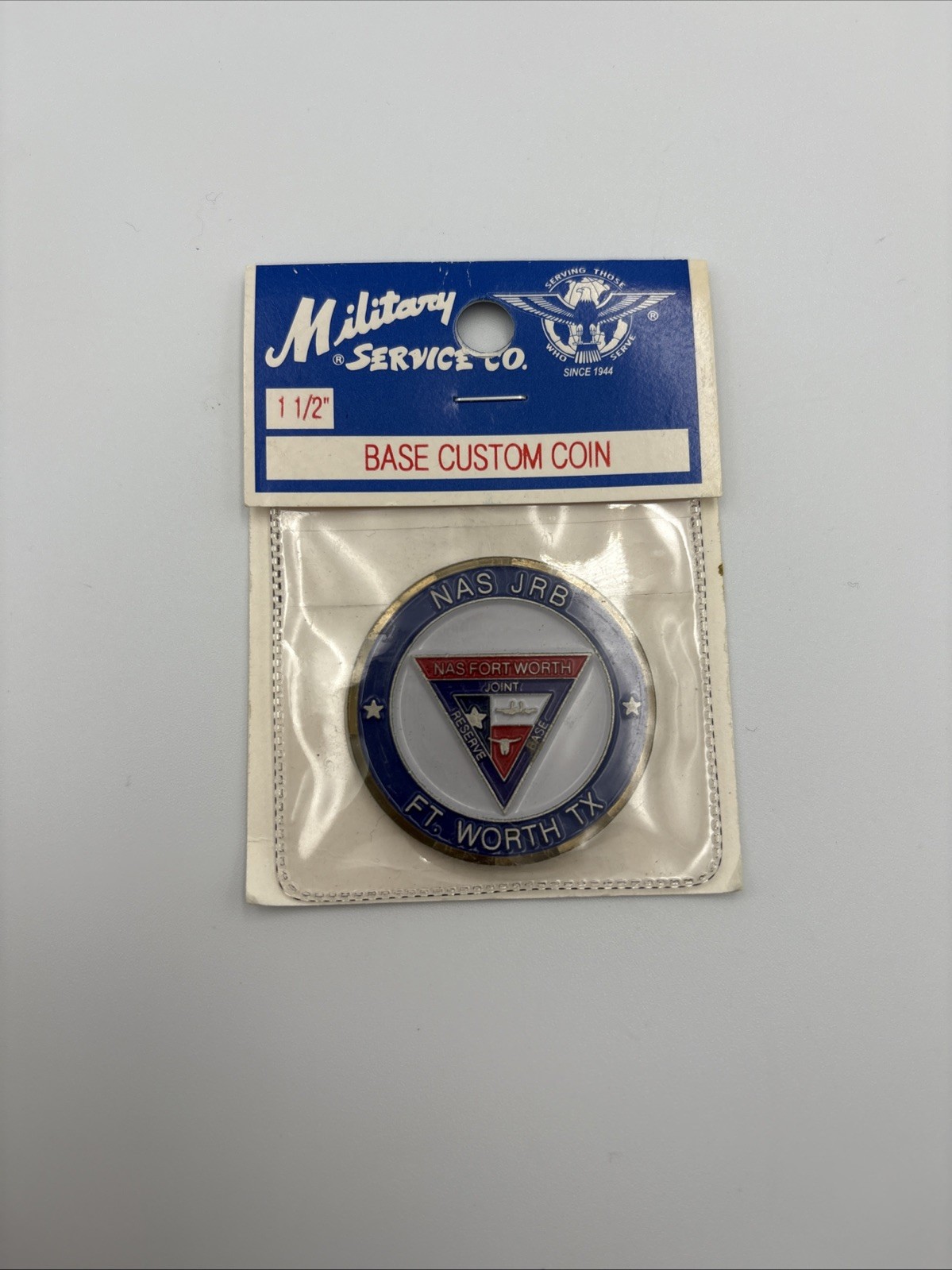 Military  Service Company  1 And 1 /  2 Inch Challenge Coin  Ft Worth , TX NEW