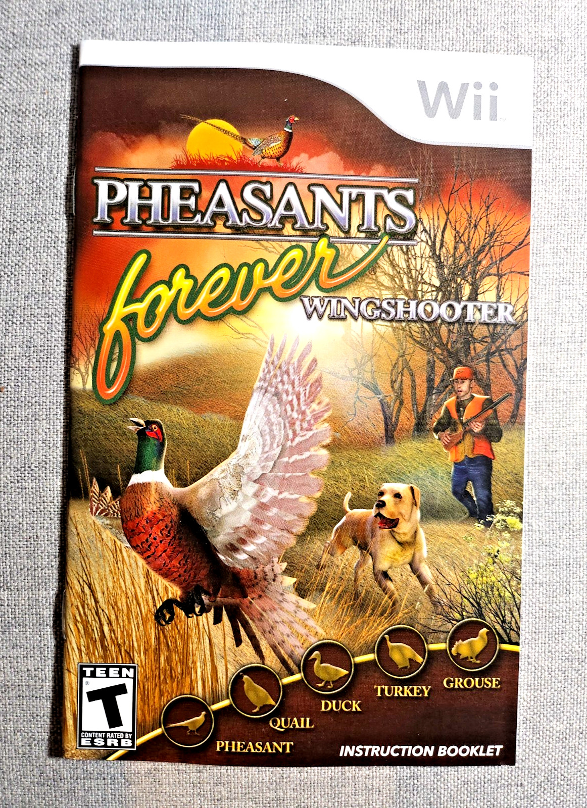 Pheasants Forever Instruction Manual Only - Nintendo Wii