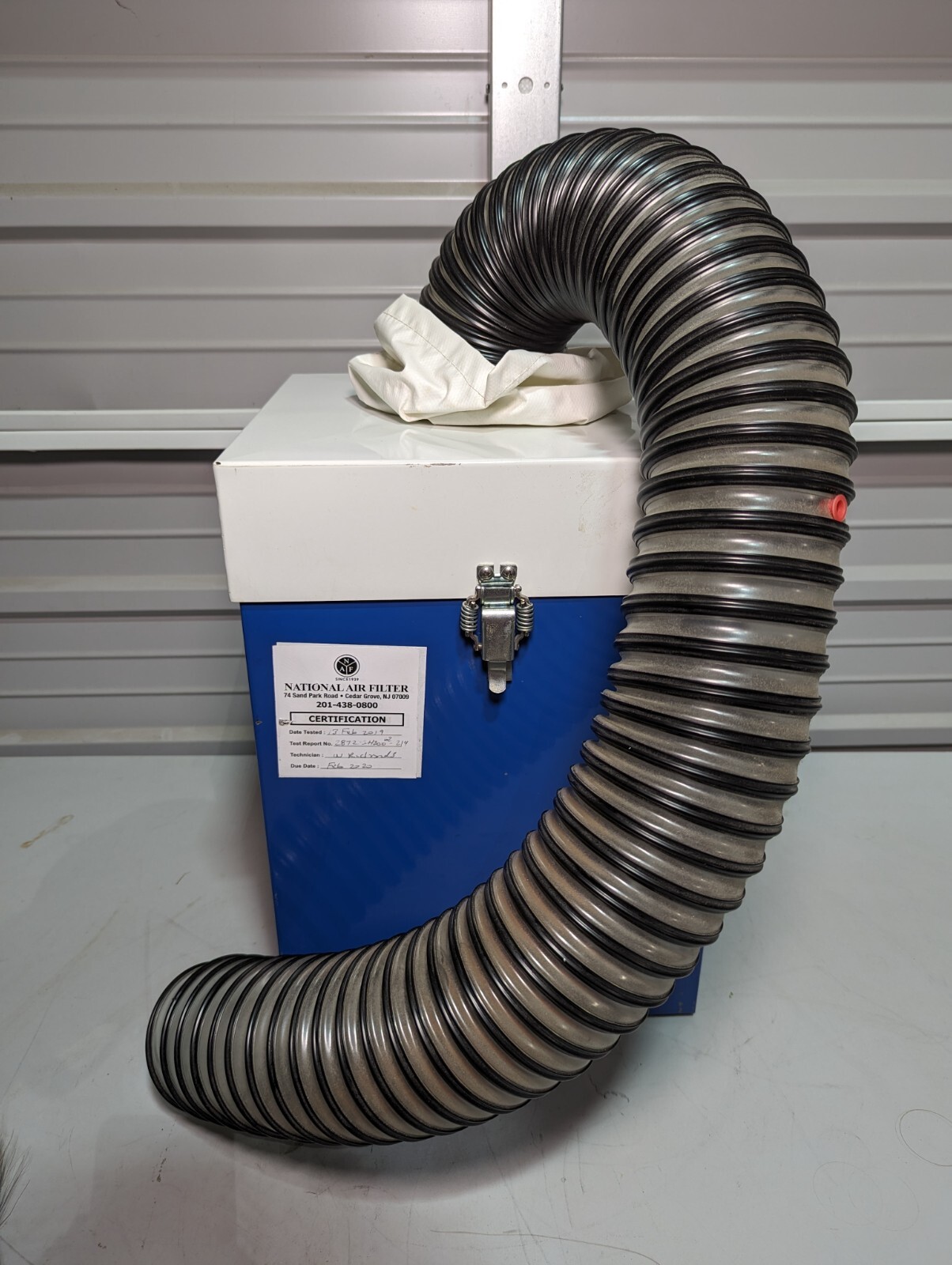 Flow Sciences FS4000 Fan Blower Unit w/ FS4060 Bag Out HEPA Filter & Hose TESTED