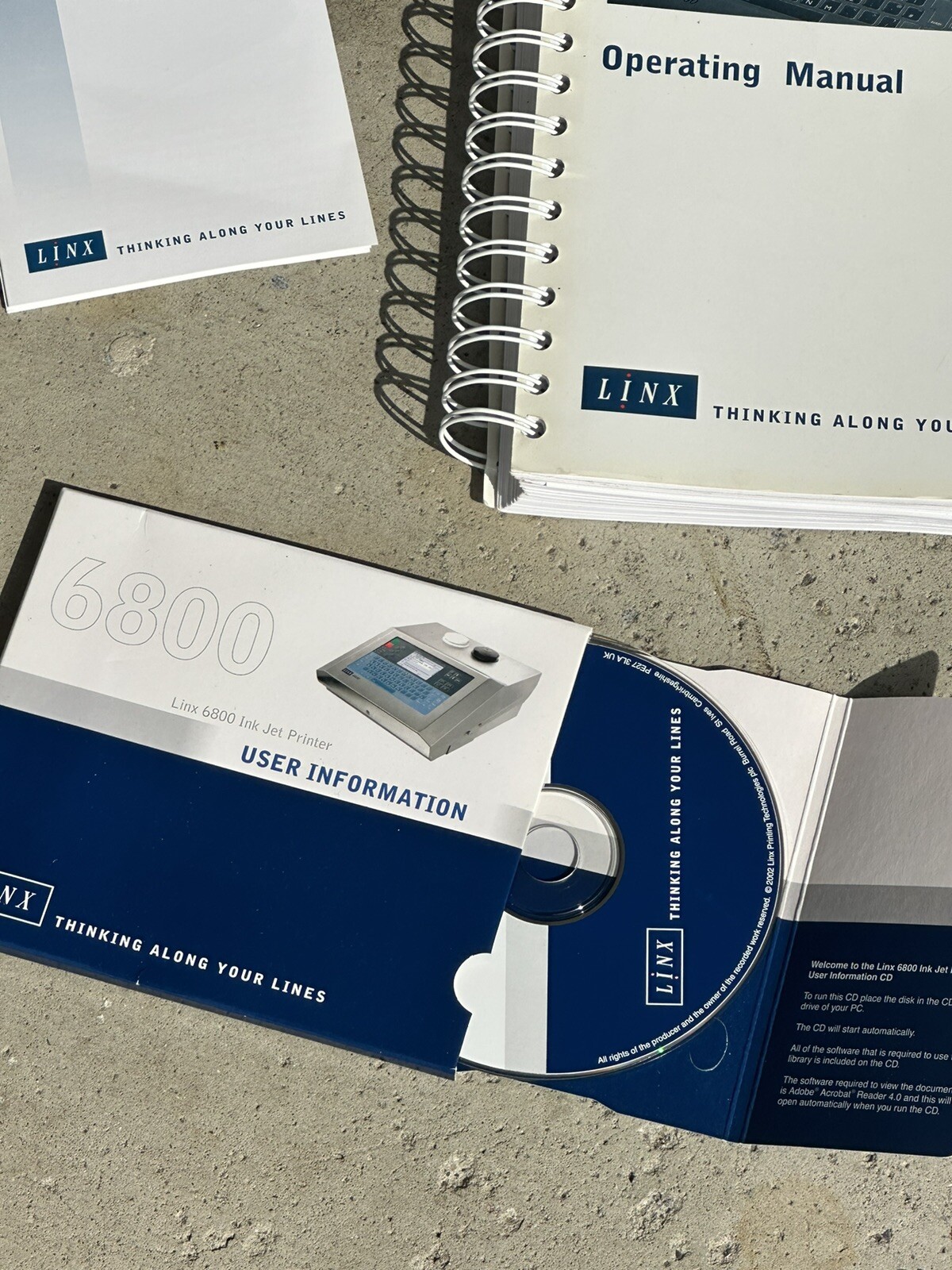 LINX 6800 Operating Manual & CD for Ink Jet Printer