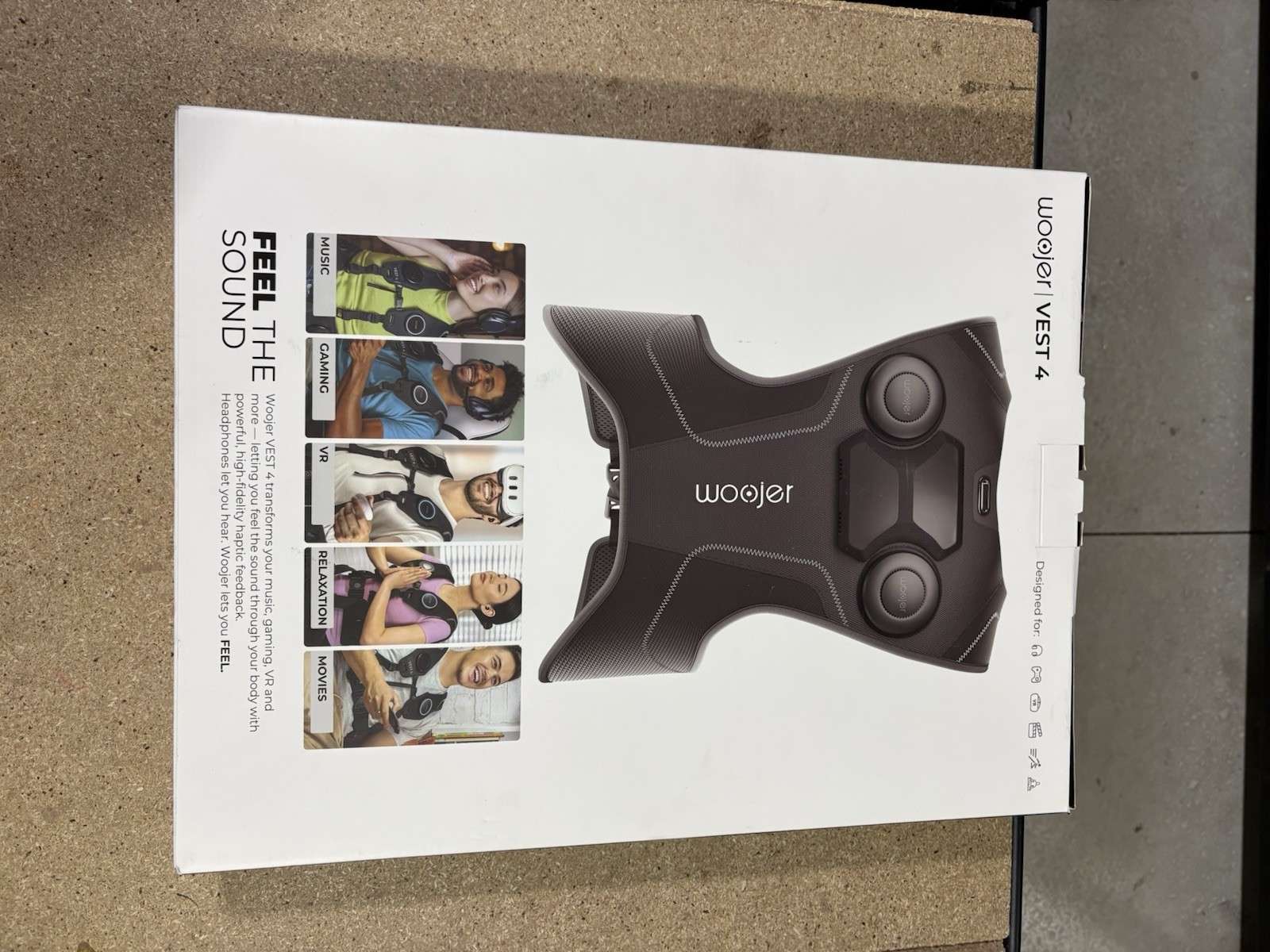 Woojer Vest 4 High-Fidelity Haptics for VR, Games, Music, Movies, and Wellness