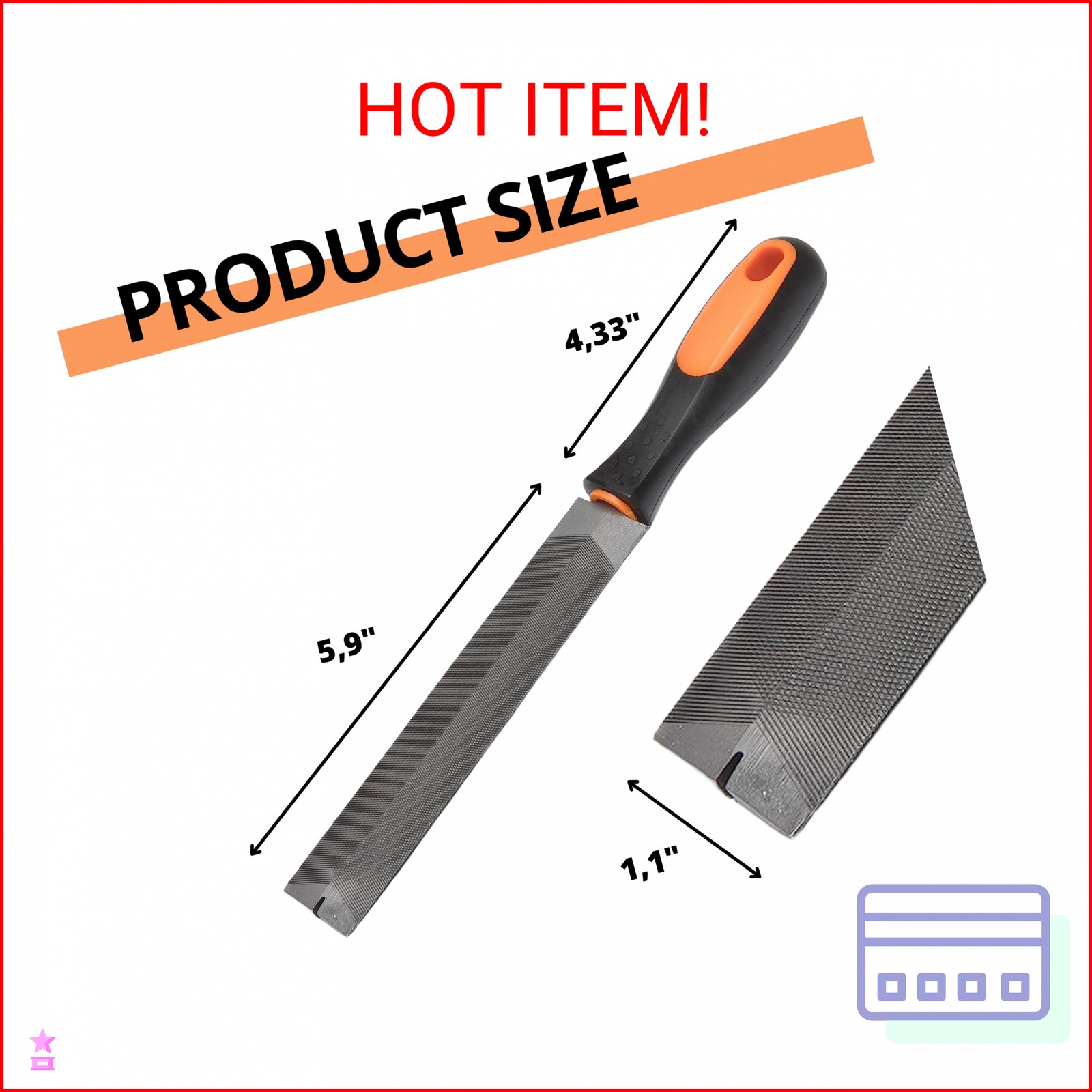 Hand Saw Sharpening Tool Feather Shaped Taper Files Tool Sharpener for Professio