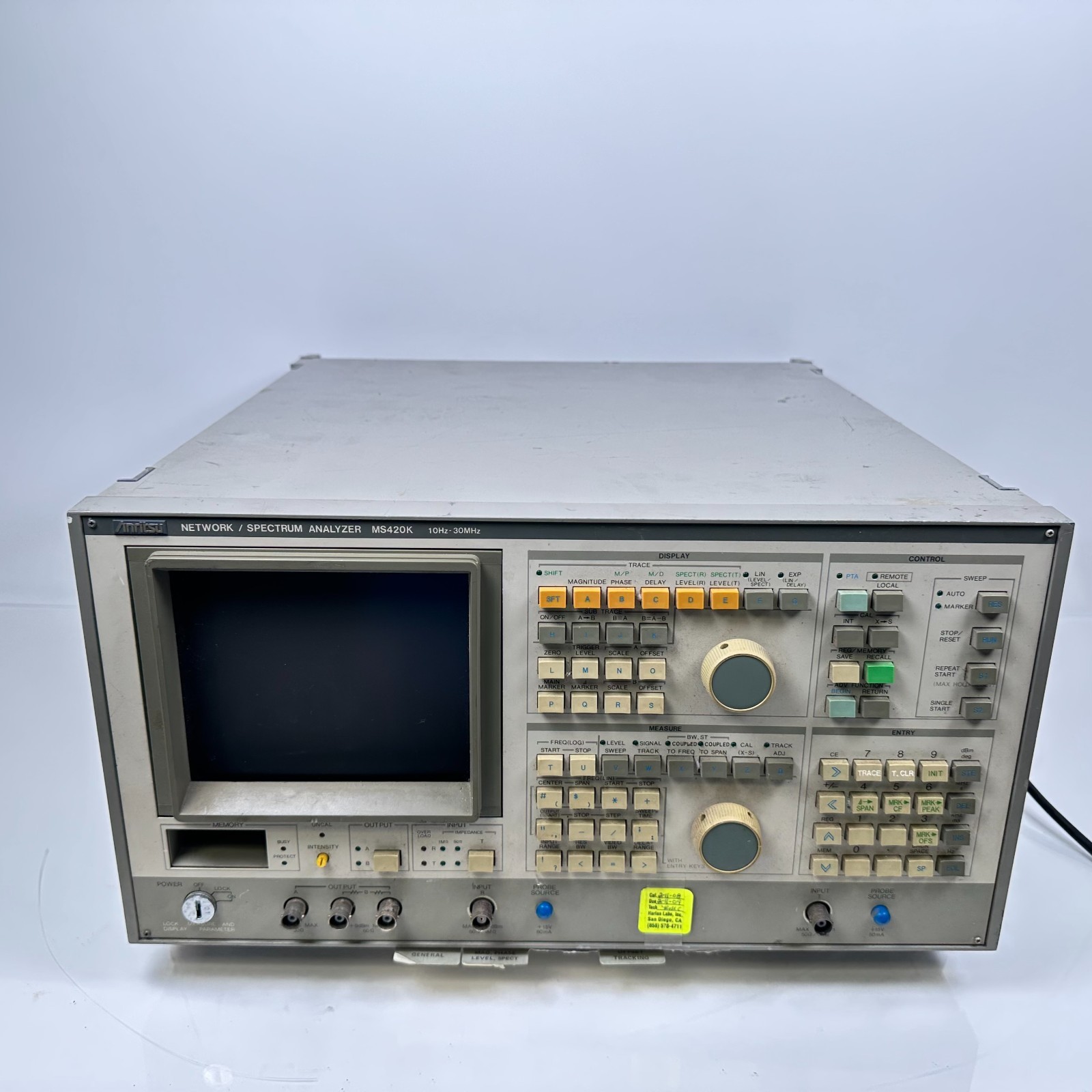 Anritsu MS420K Network / Spectrum Analyzer 10Hz-30Mhz
