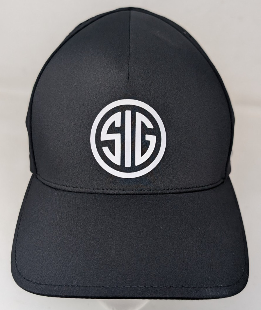 Sig Sauer Max Michel Black Ball Cap Hat Flexfit Delta Vented Size Large / XL
