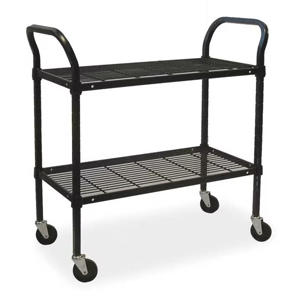 Manufacturer Varies Wire Cart,2 Shelf,48x24x39,Black 2HDJ1 Manufacturer Varies