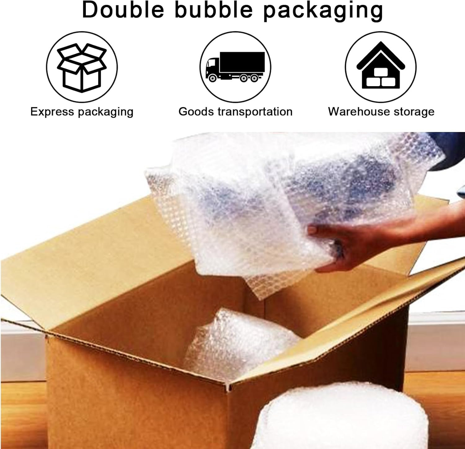 50Pcs Bubble Out Bags Pouches 12"X 12" Bubble Pouches Cushioning Packaging Bags,
