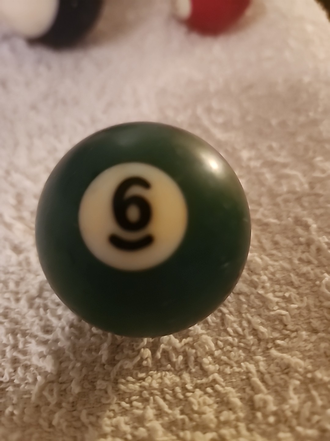 Replacement Pool Ball Billiards #6 - 2-1/4" Vintage