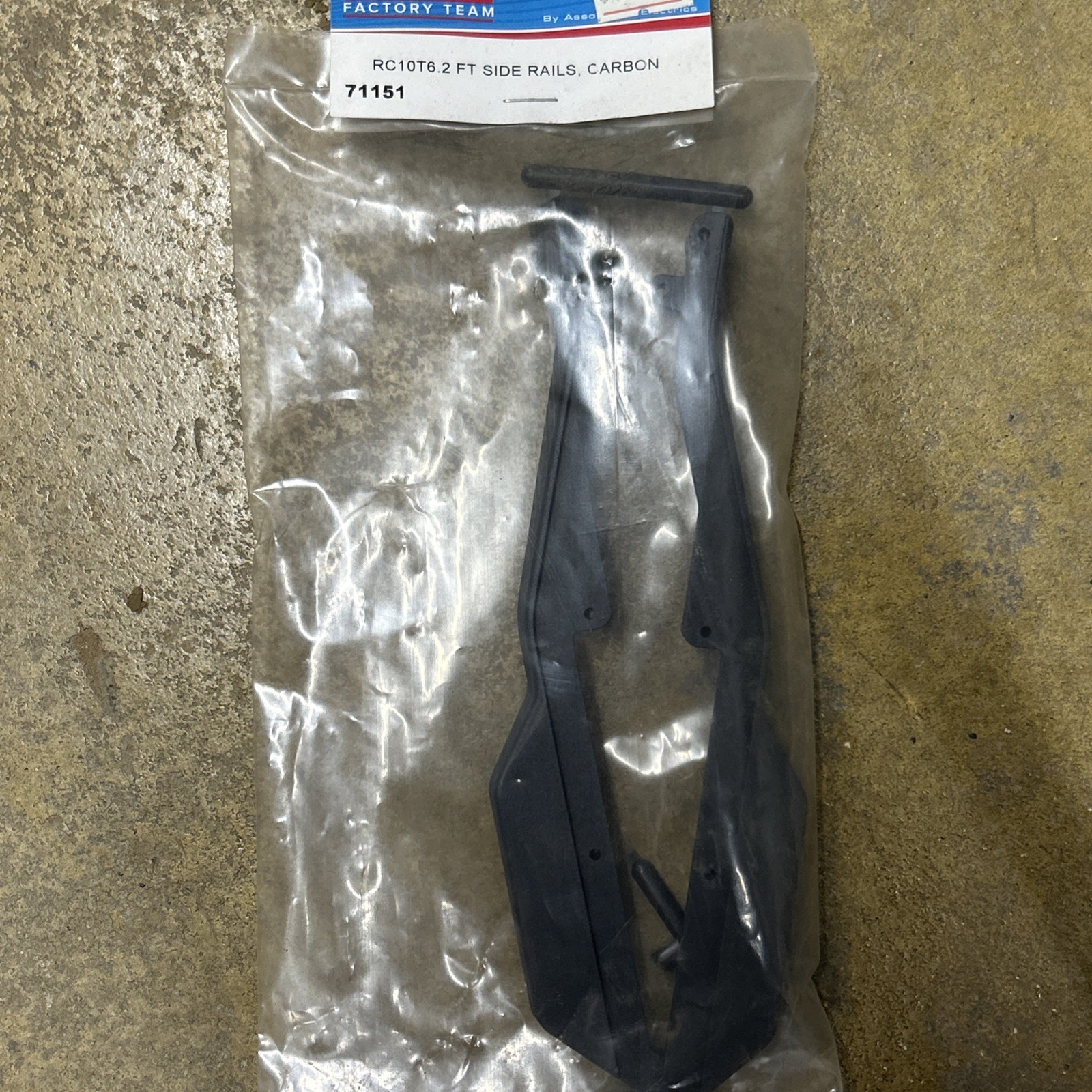 Team Associated ASC71151 71151 RC10T6.2 Factory Team Carbon Side Rails