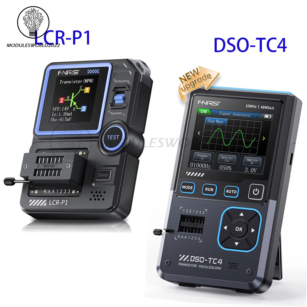 FNIRSI LCR-P1 Transistor Tester / DSO-TC4 Digital Oscilloscope Signal Generator