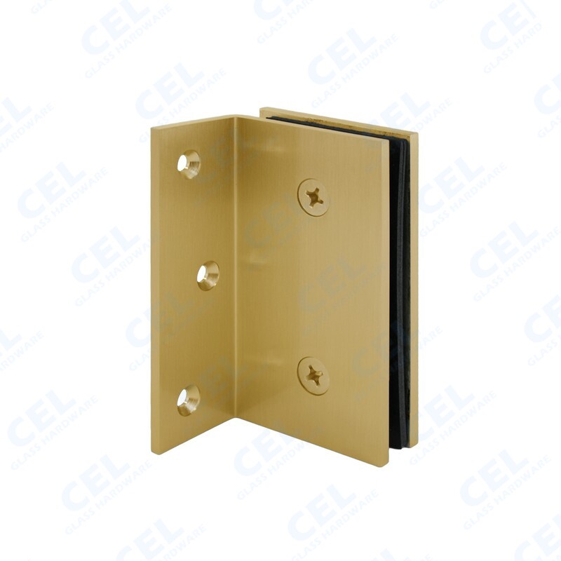 90 Degree WALL MOUNT CLAMP / Bracket for Glass Shower Door Fix Panel