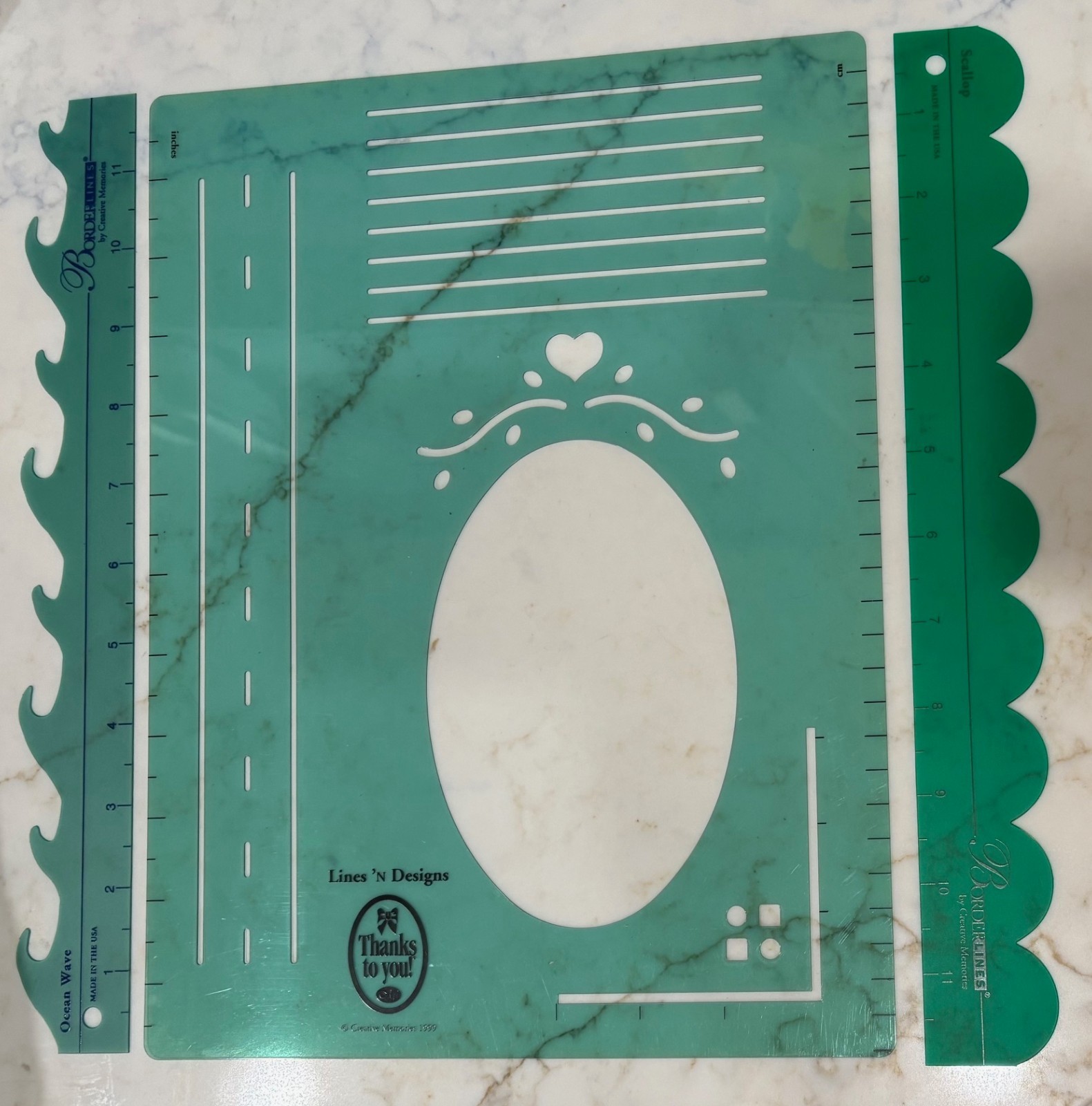 Creative Memories Borderlines Patterns & Lines & Designs Template - EUC!