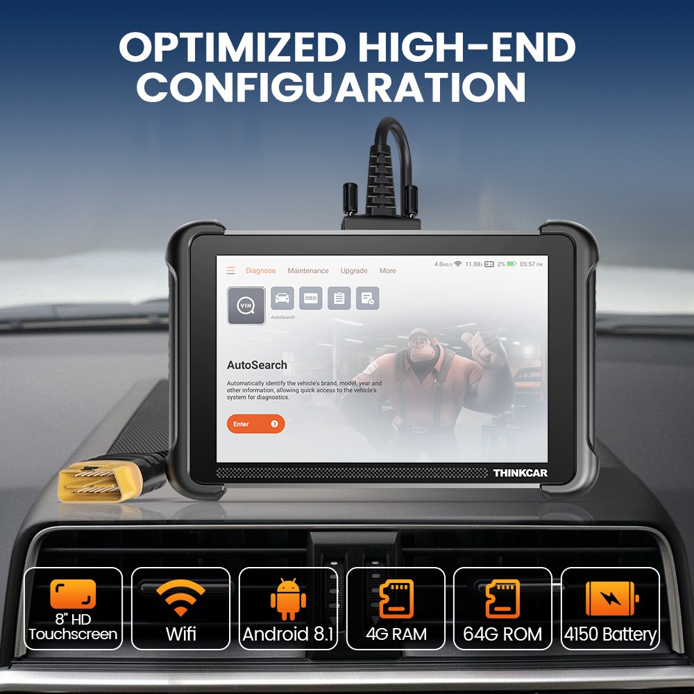 Thinkcar 689 Active Test CANFD & DOIP Full Systems Auto Diagnostic Scanner Tool