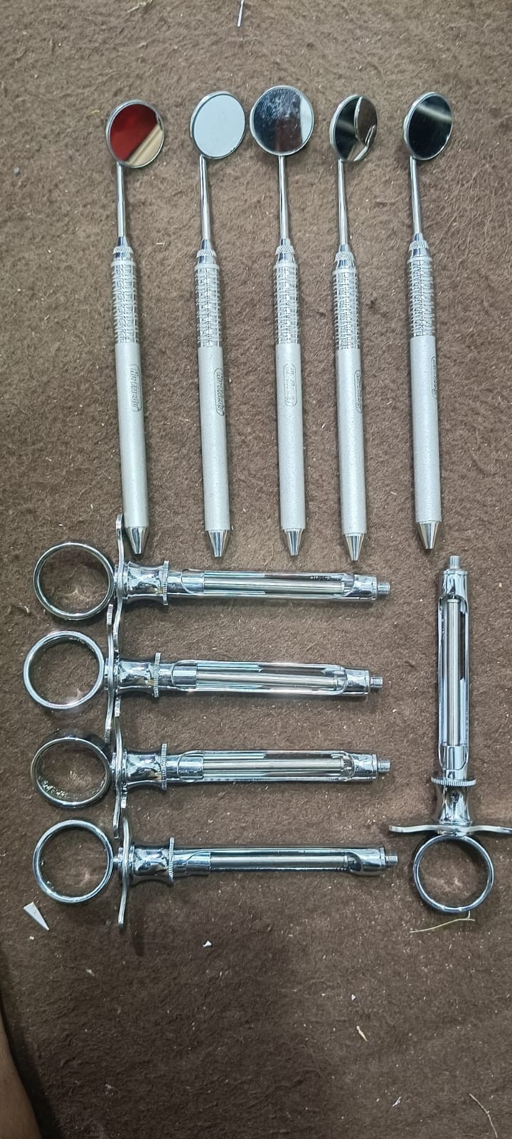 Lot of 10PCS HU FRIEDY 5Pc aspirating syringe SYRCW 5Pc MH6 Mirror handle