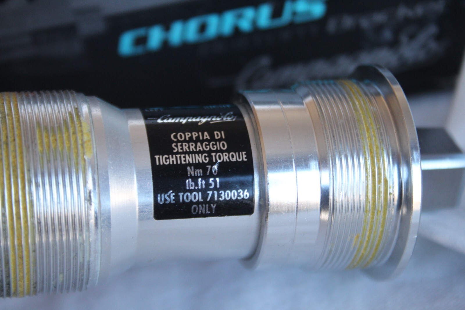 NOS Campagnolo Chorus Double Square Taper Bottom Bracket 102 MM BC Thread