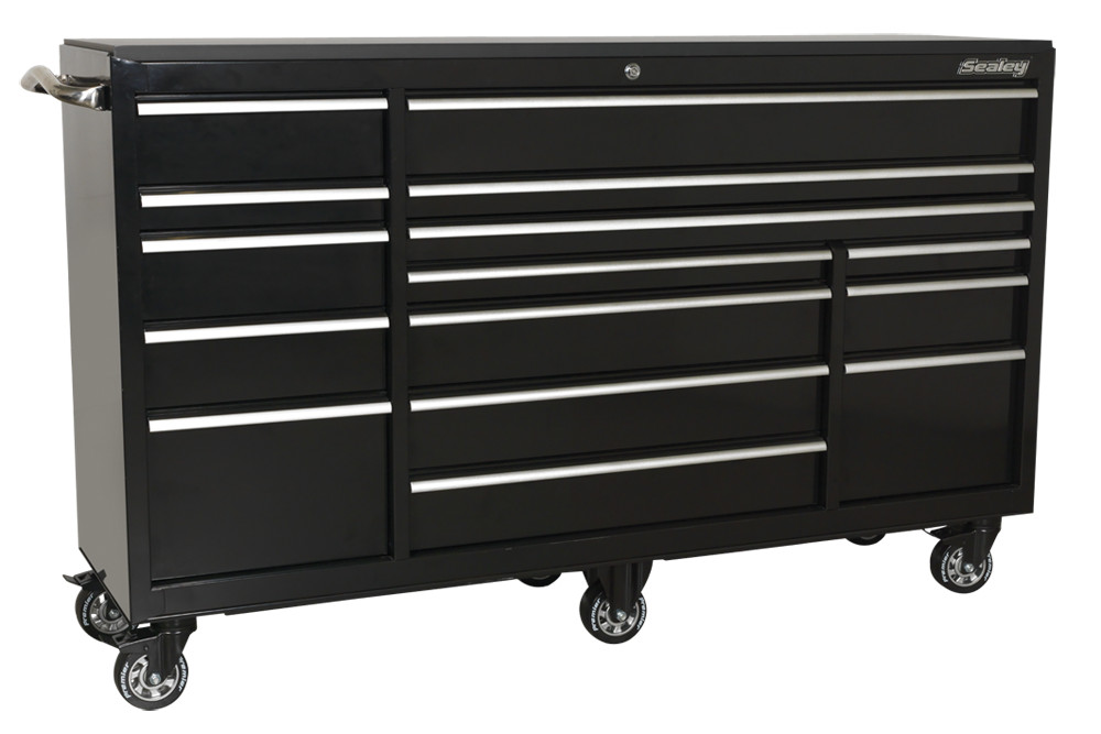 Sealey PTB183015 Rollcab 15 Drawer 1845mm Heavy-Duty Black