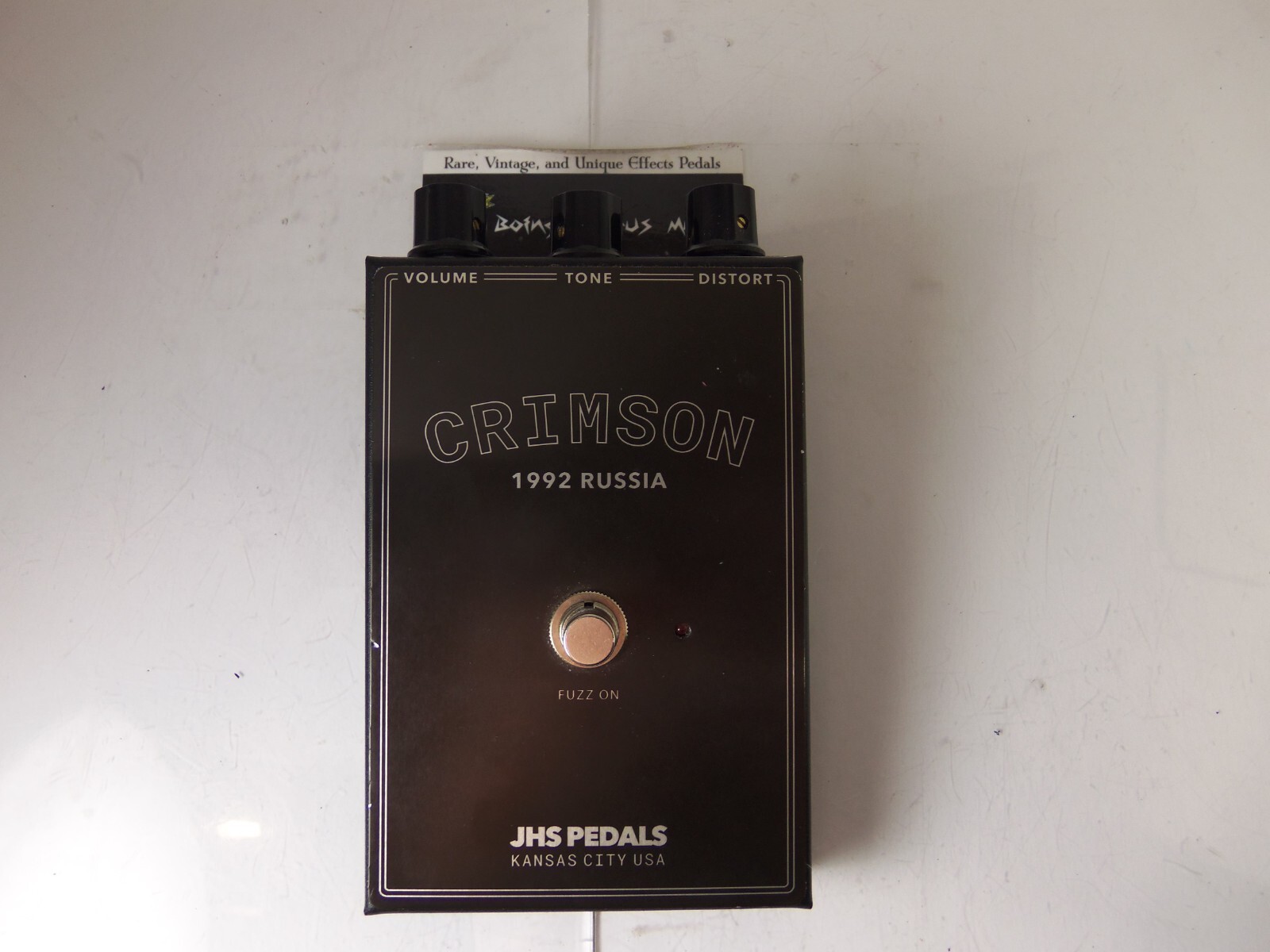 JHS Crimson Legends of Fuzz Effects Pedal 1992 Russia Fuzz Face Free USA Ship