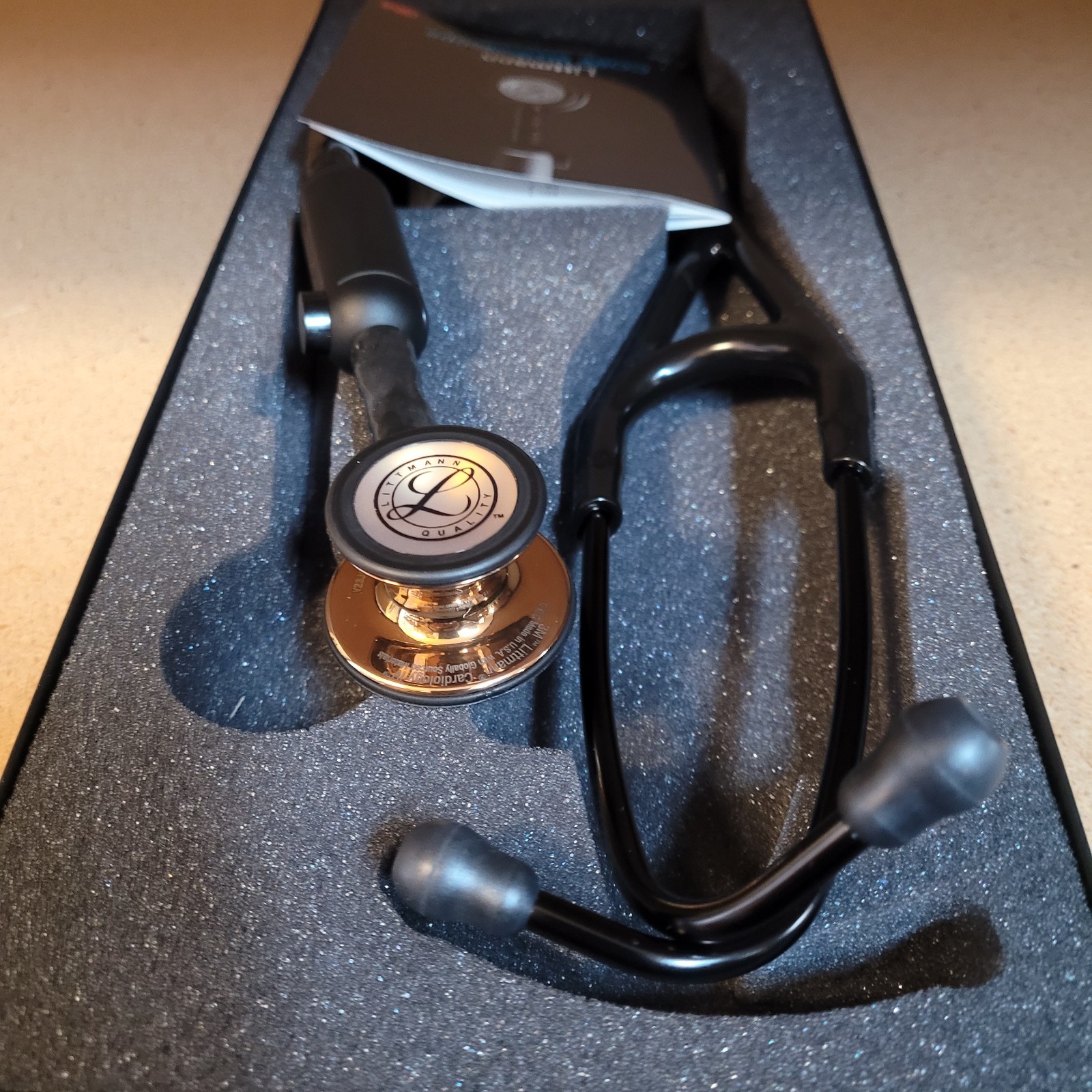 Littmann CORE Digital Stethoscope - 8870 High Polish Copper & Black