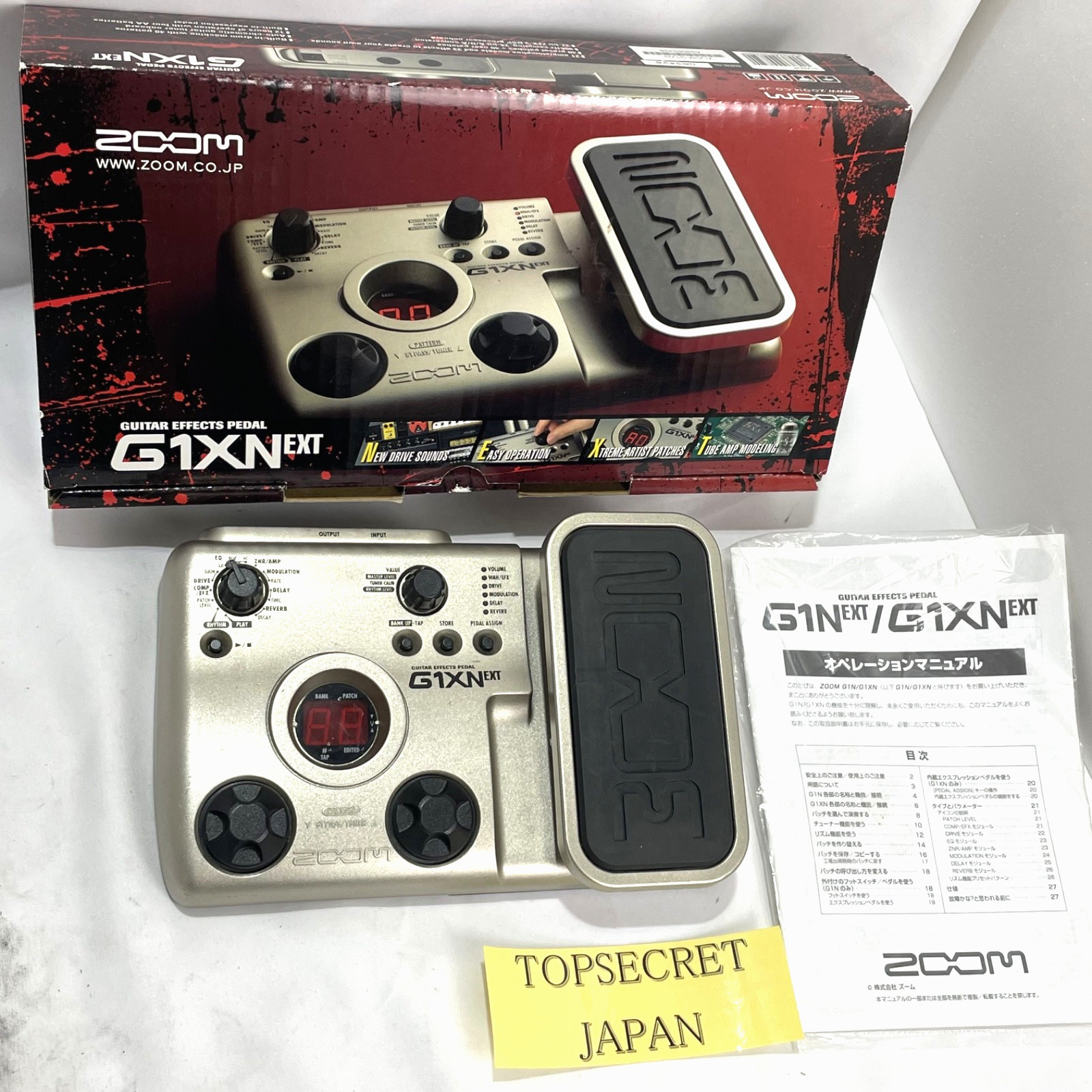 ZOOM G1XNext Guitar Effects Pedal Processor with Box & Manual   No Power supply