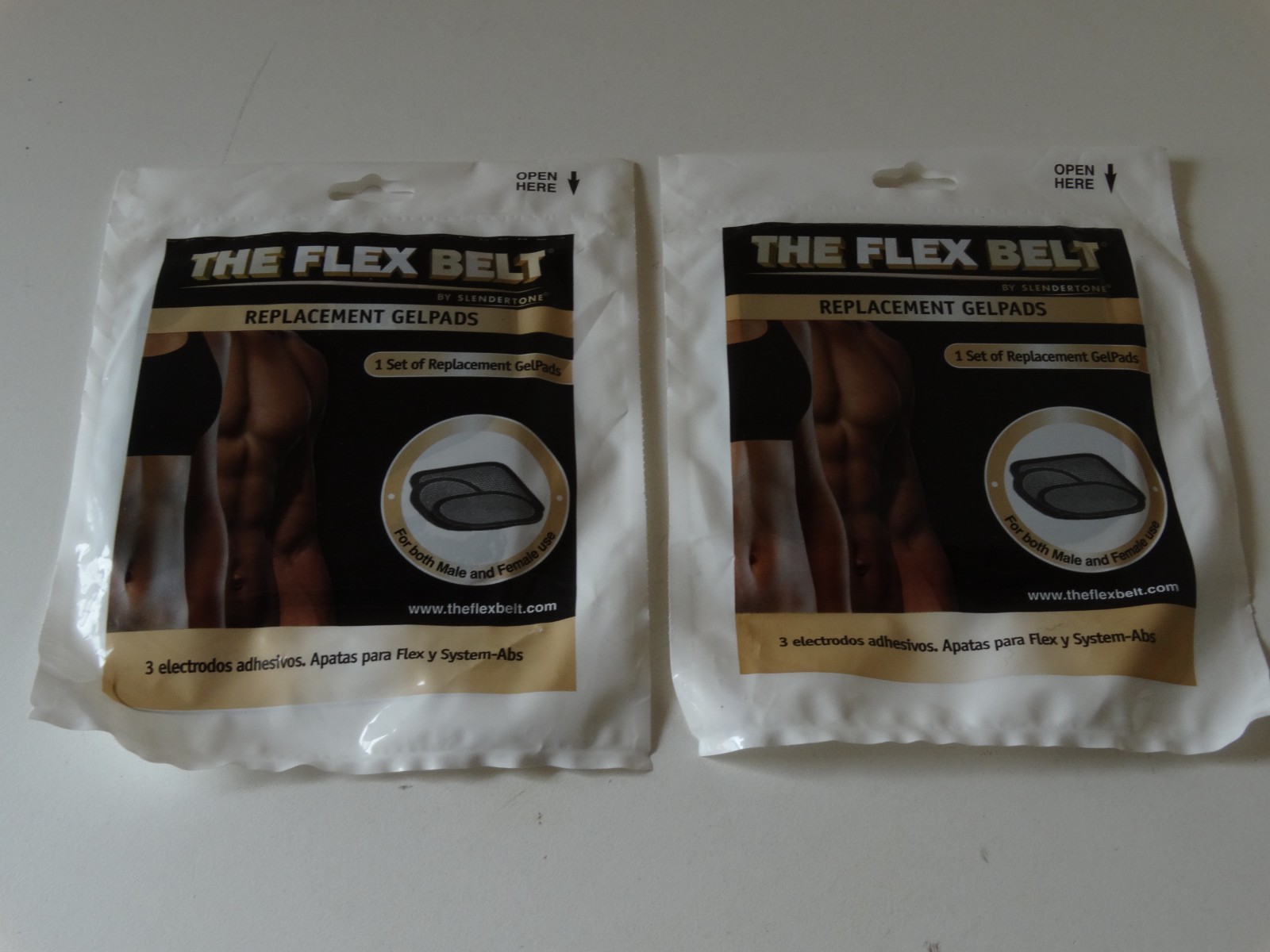 BMR Flex Belt GEL Replacement Pads Sustem-abs Set Of 2 Slendertone Expired