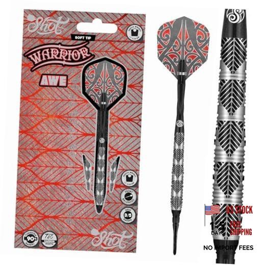 Darts Warrior Awe 90% Soft tip Tungsten Barrels, Balanced for 18.0 Grams