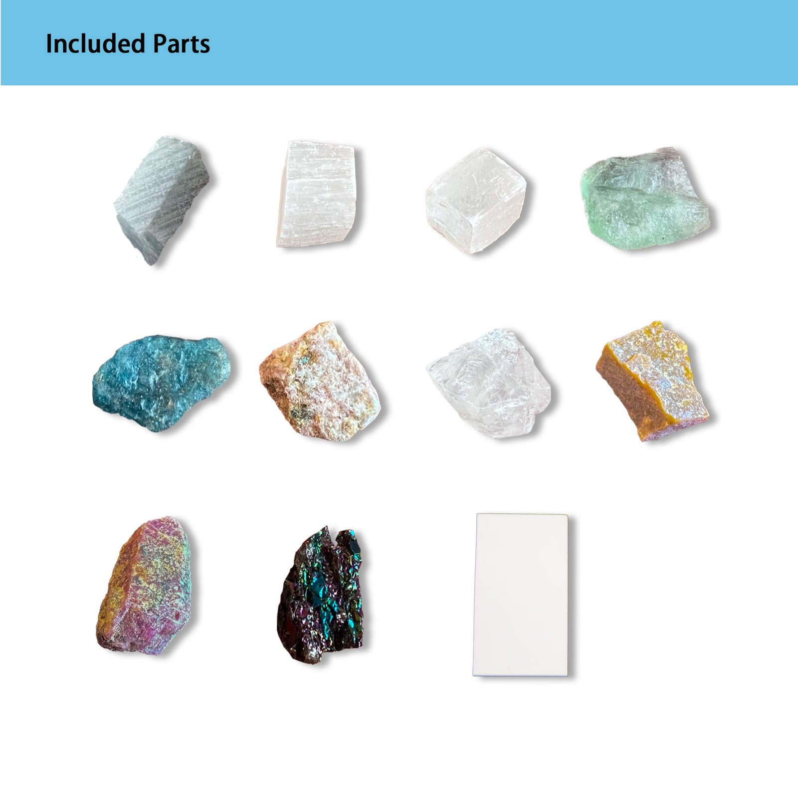 SuiToWan Mohs Hardness Test Kit - Complete Mineral Identification Set Small